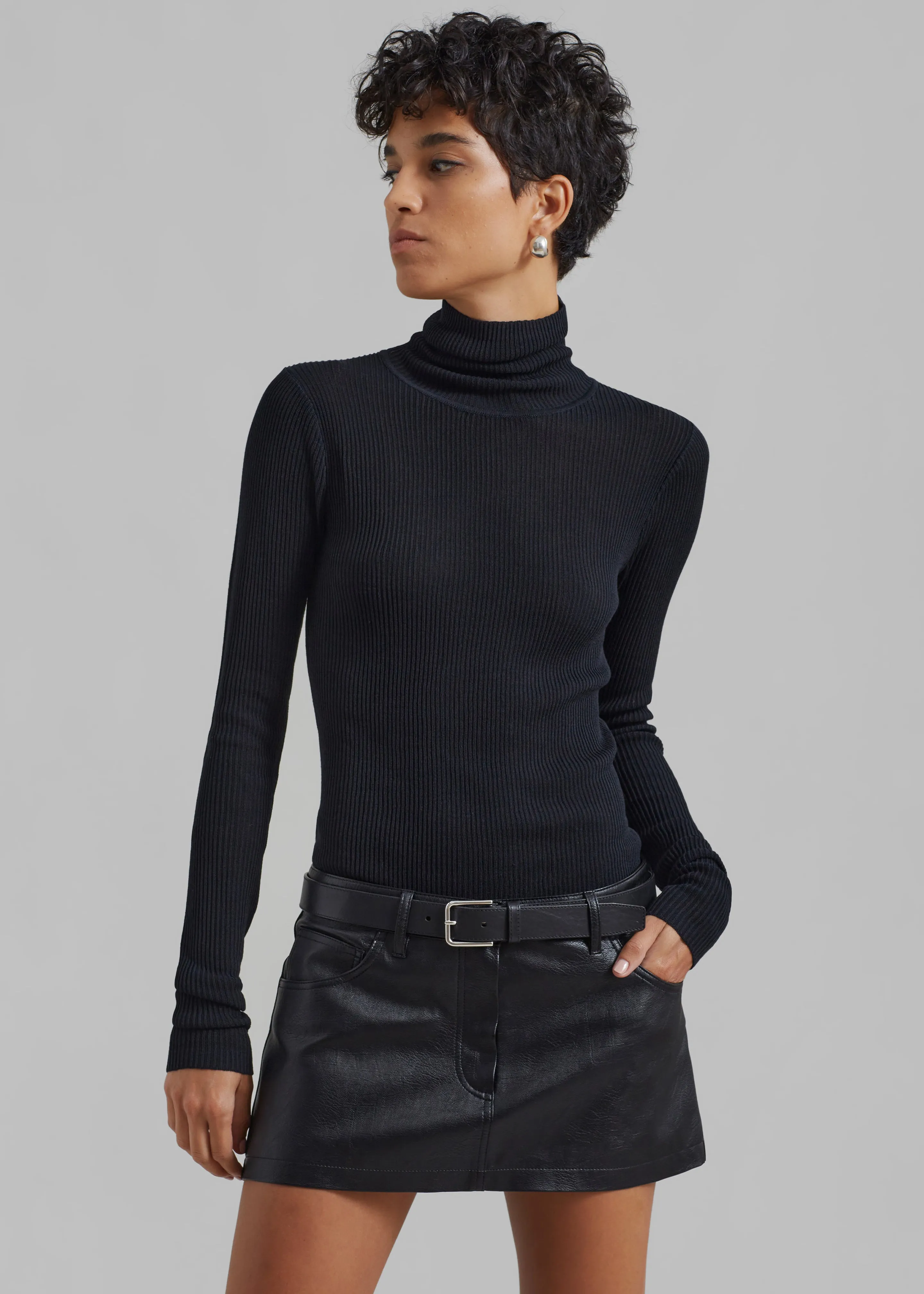 Nova Micro Skirt - Black sold by Frankie Shop product image thumbnail 4