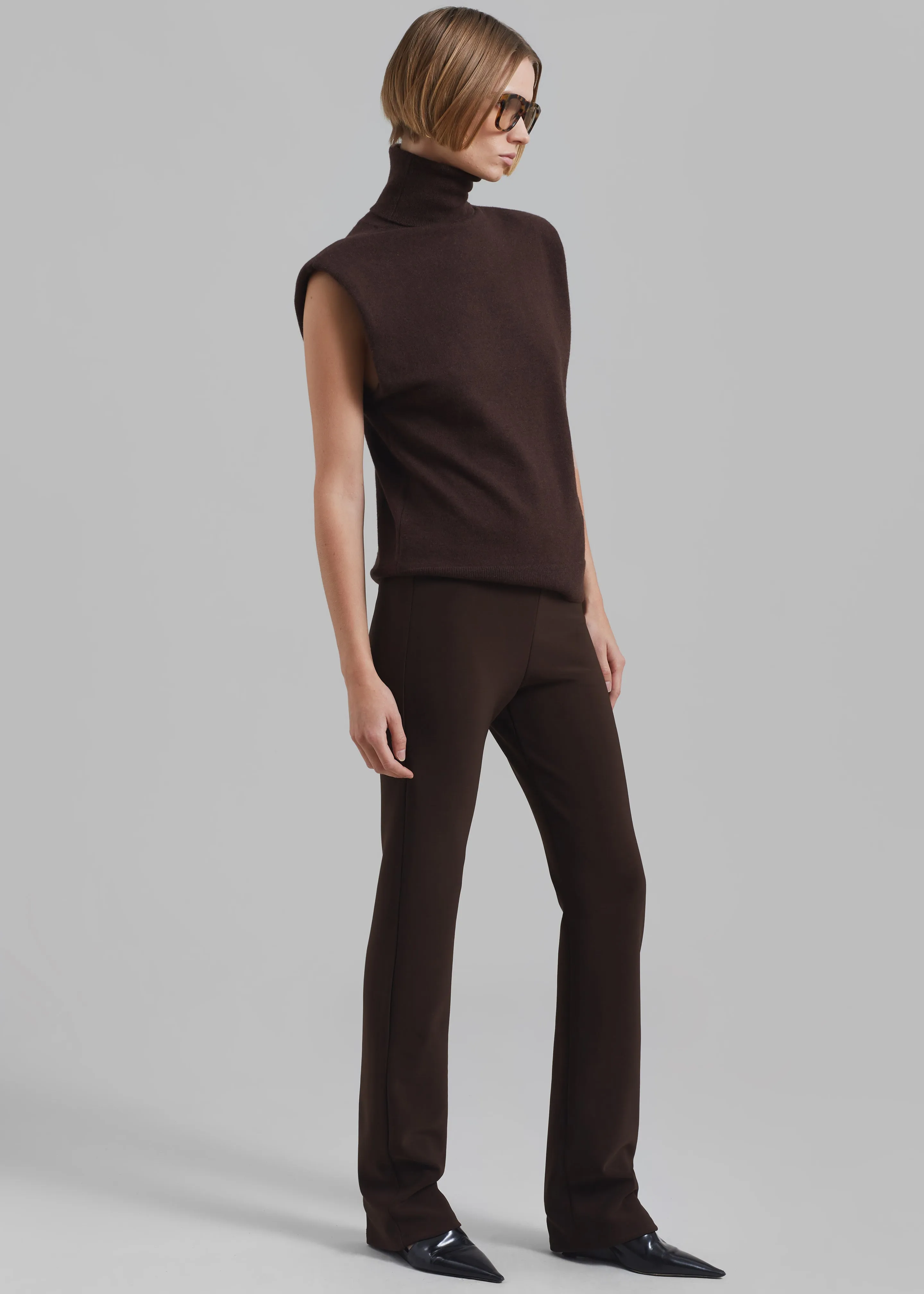 Mckenna Tailored Leggings - Brown sold by Frankie Shop product image thumbnail 3