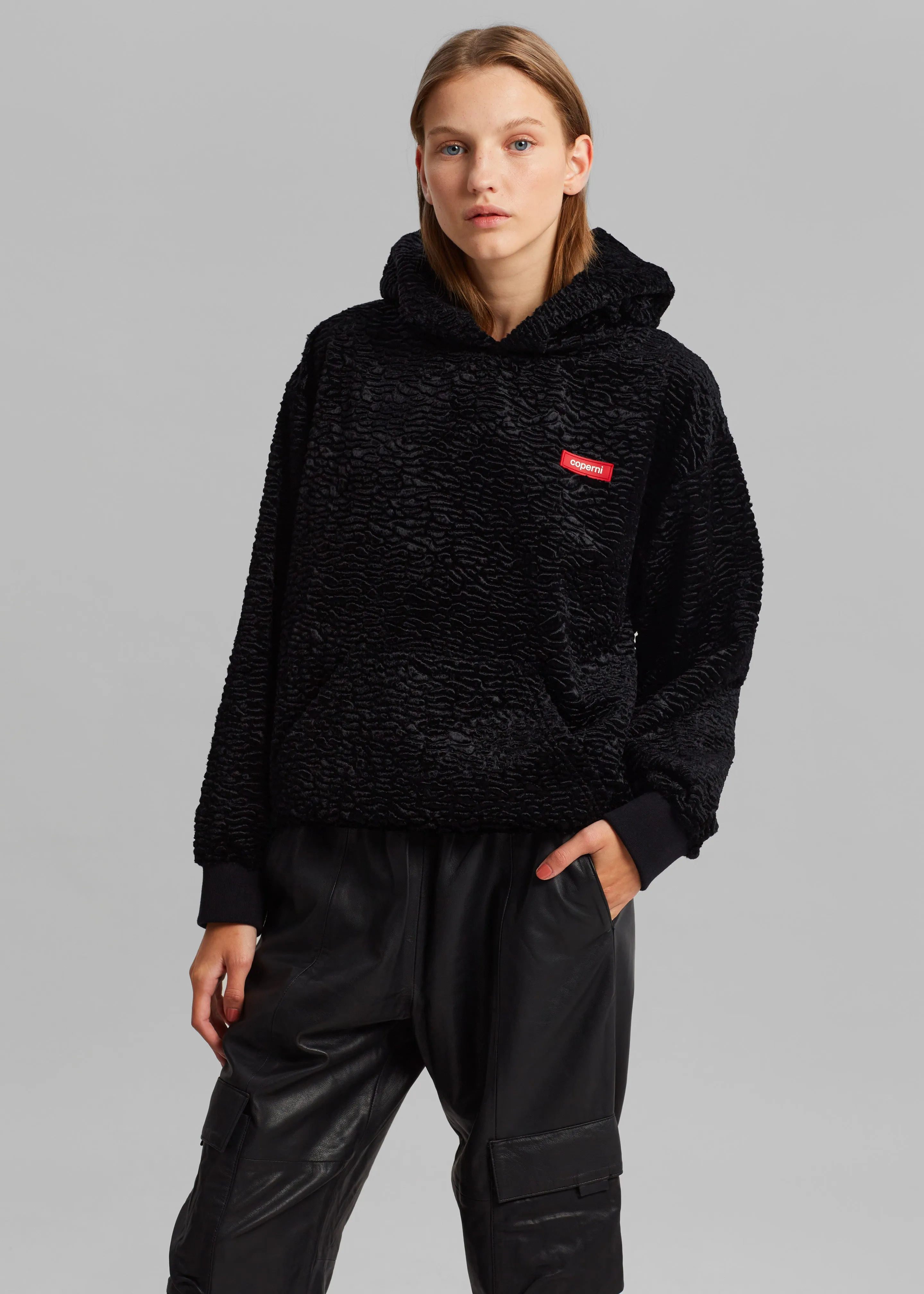 Coperni Textured Hoodie - Black sold by Frankie Shop product image thumbnail 4