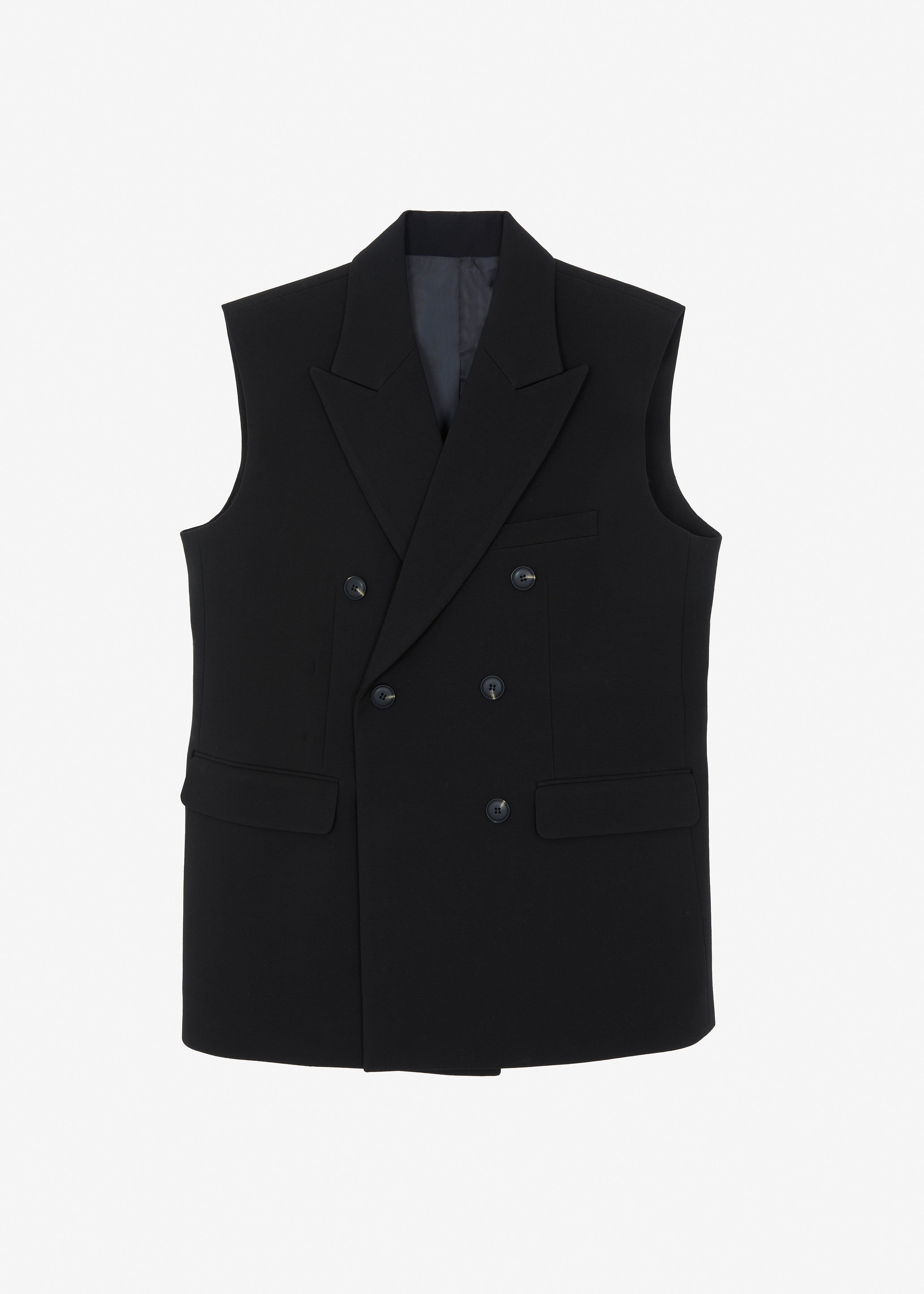 Luxor Double Breasted Vest - Black sold by Frankie Shop product image thumbnail 15