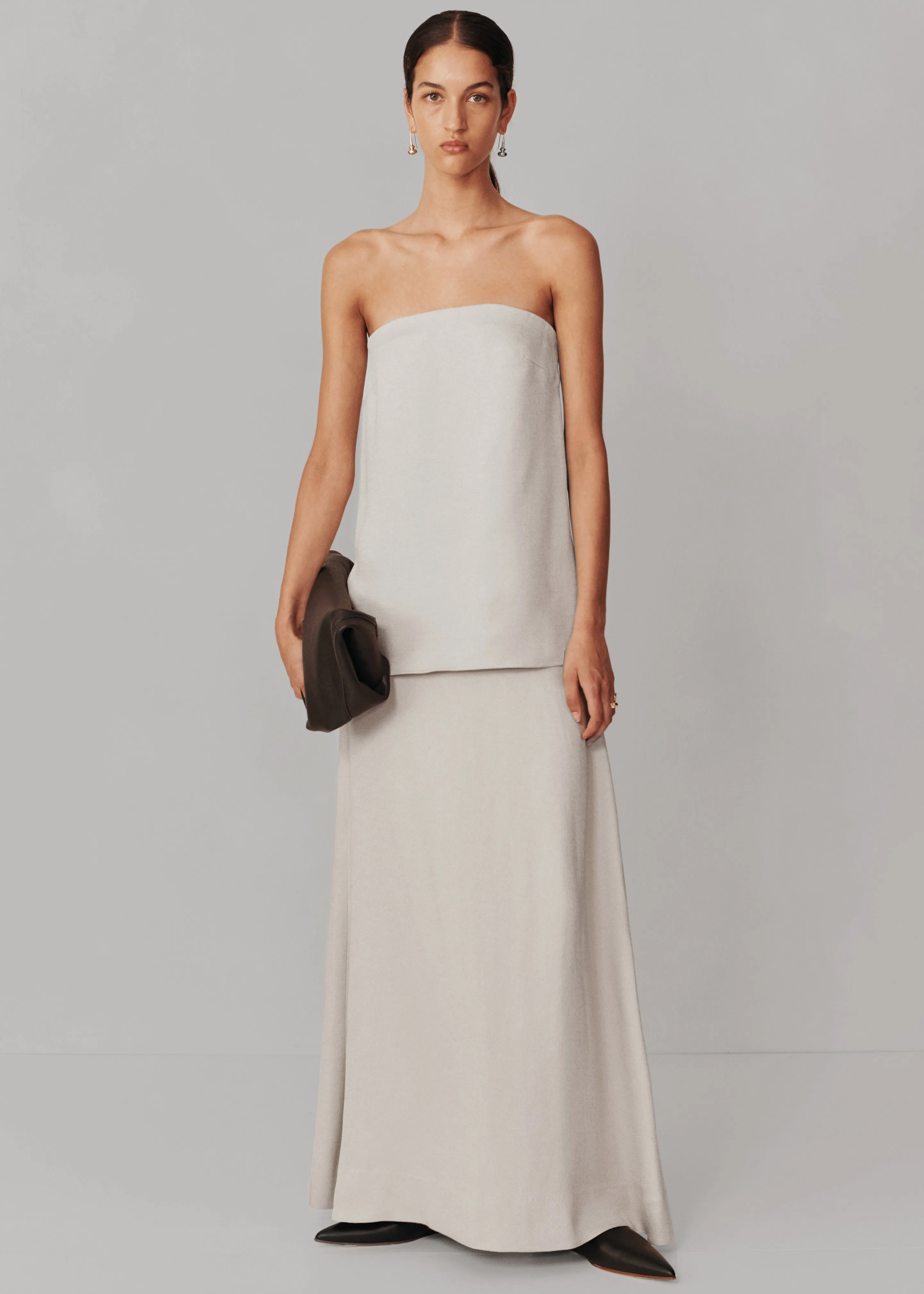 Esse Studios Oude Maxi Skirt - Oyster sold by Frankie Shop product image thumbnail 5