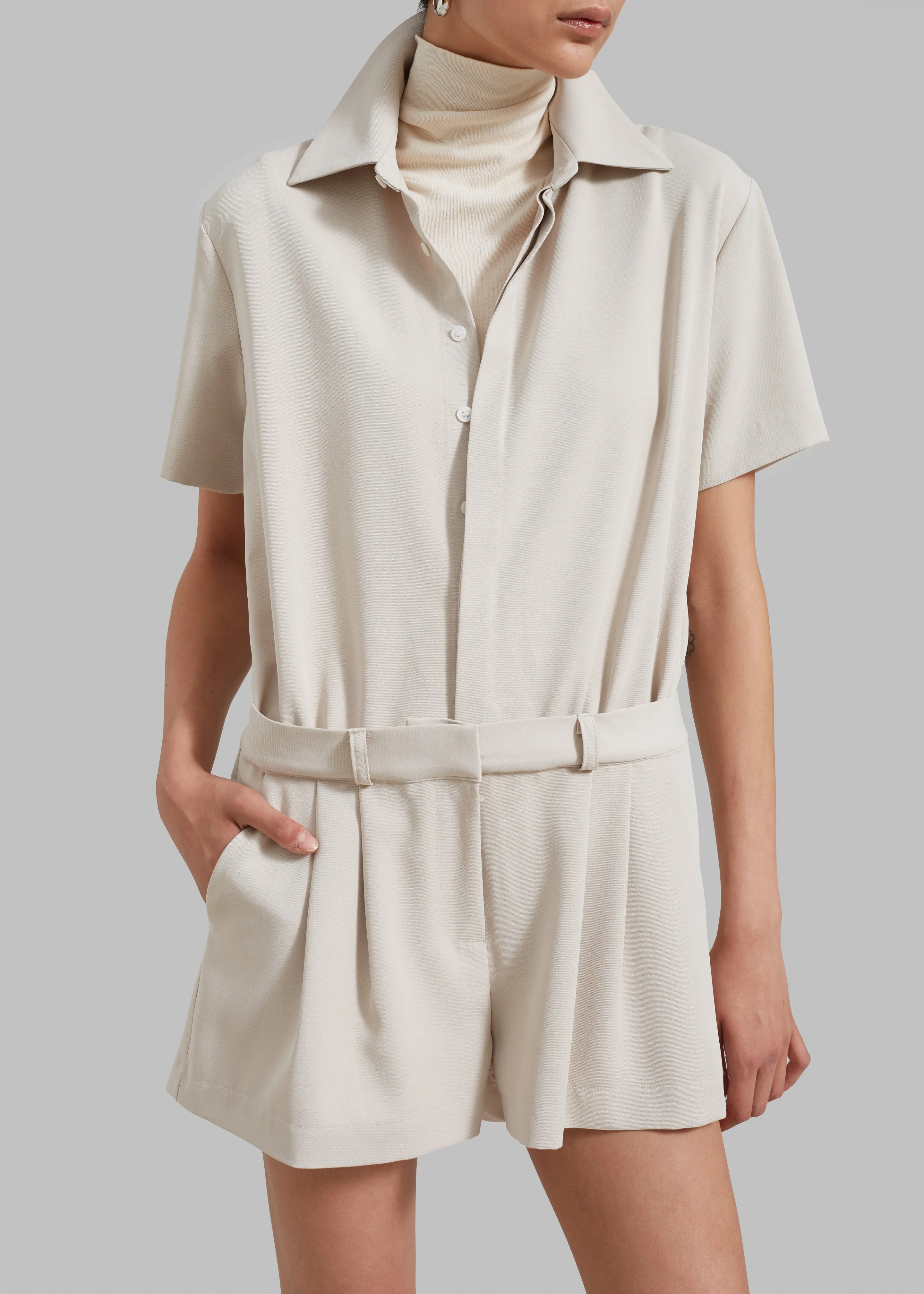 Faith Romper - Beige sold by Frankie Shop product image thumbnail 2
