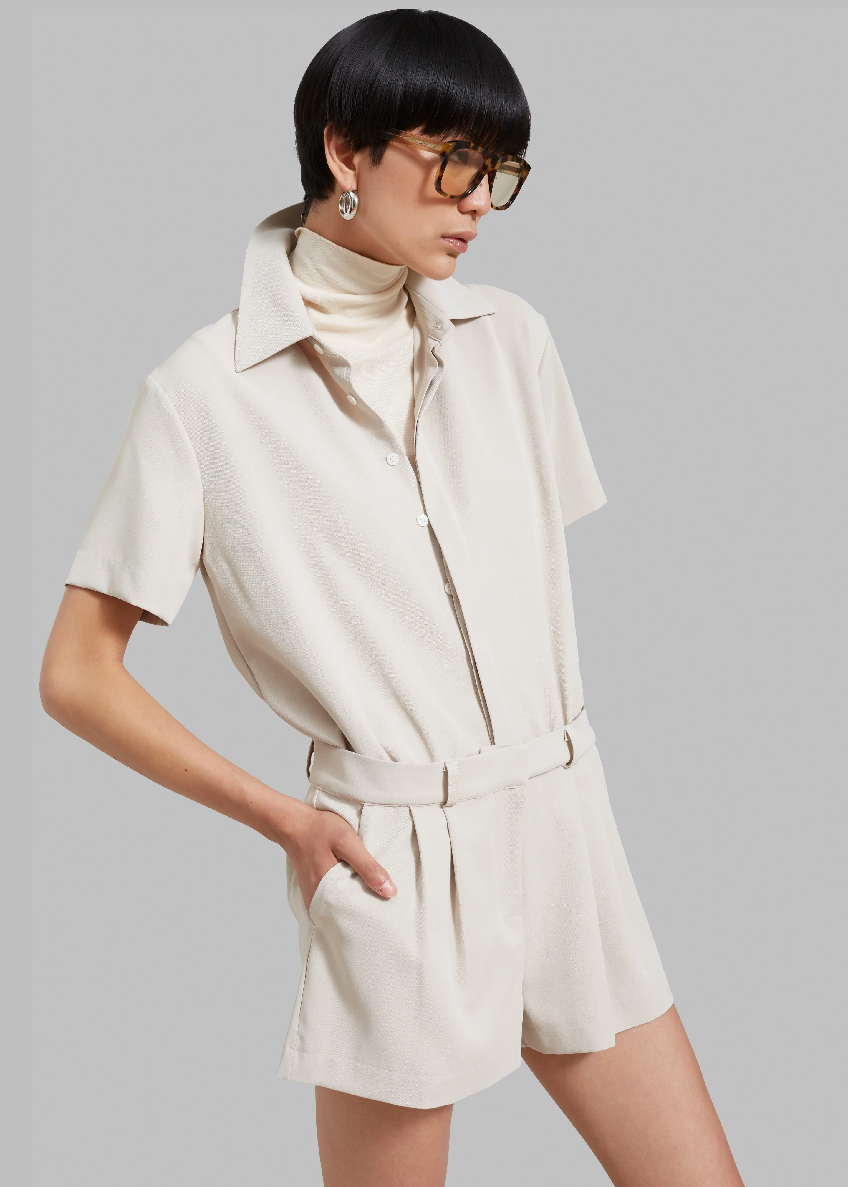 Faith Romper - Beige sold by Frankie Shop