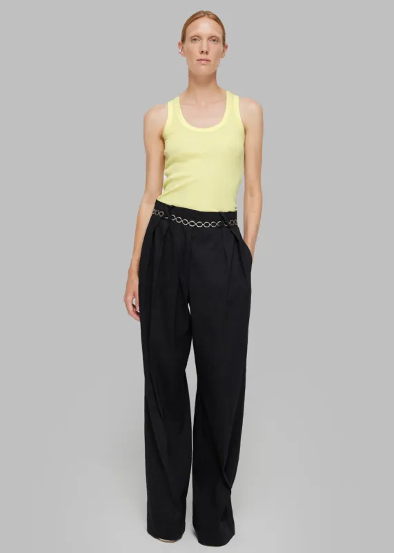 Róhe Cotton Low Tank Top - Light Yellow sold by Frankie Shop