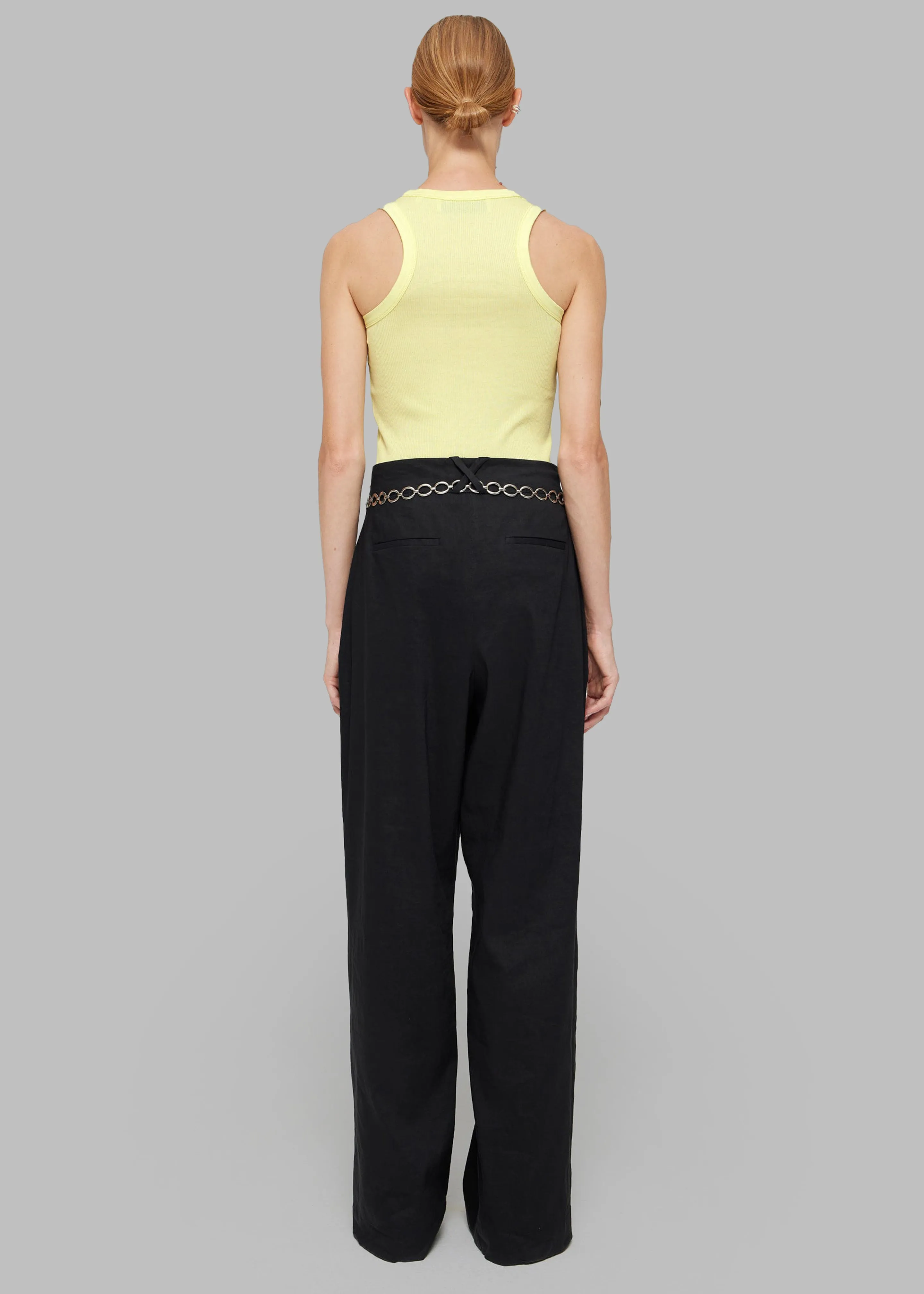 Róhe Cotton Low Tank Top - Light Yellow sold by Frankie Shop product image thumbnail 4