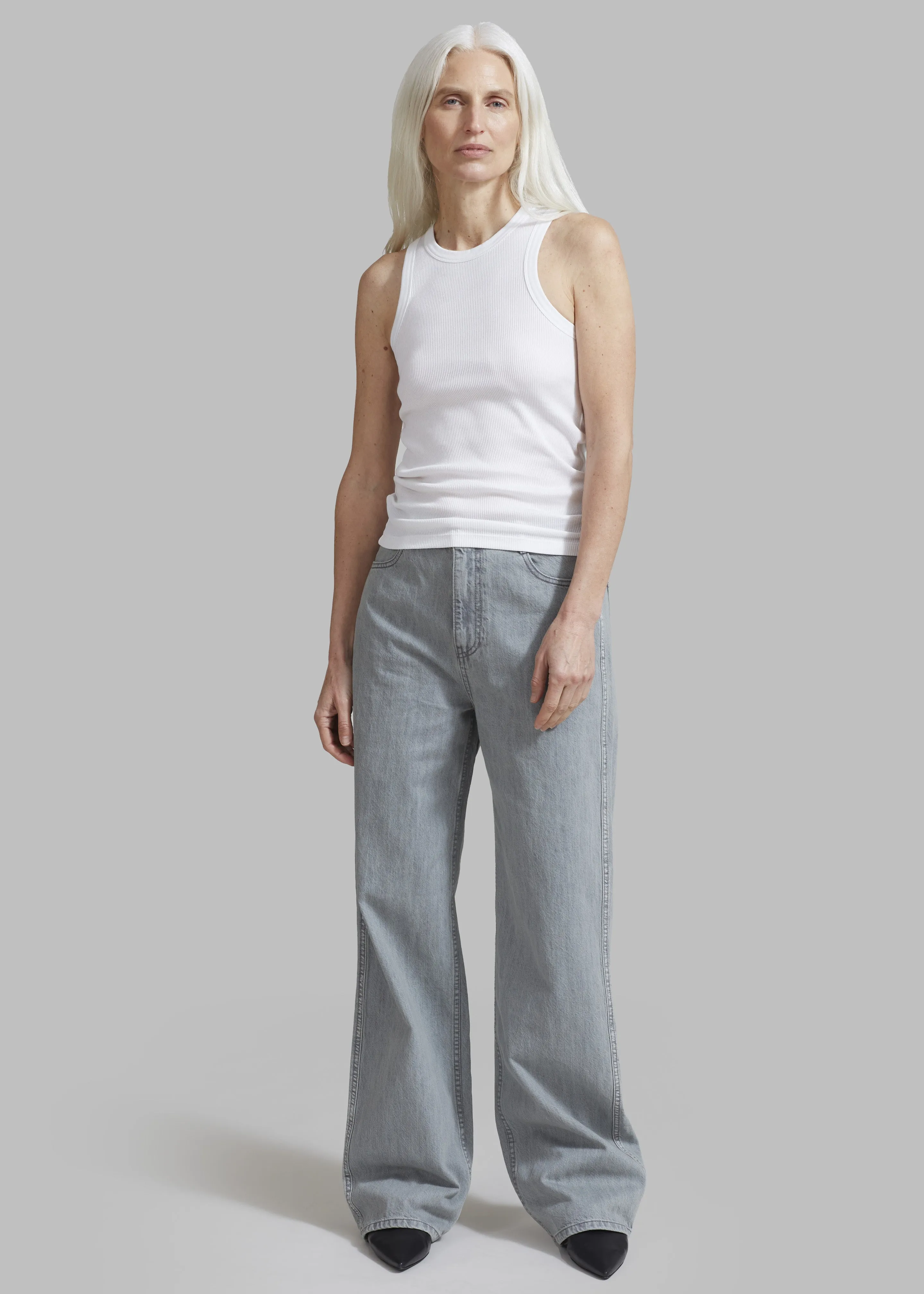 Róhe Rib Tank Top - White sold by Frankie Shop product image thumbnail 5