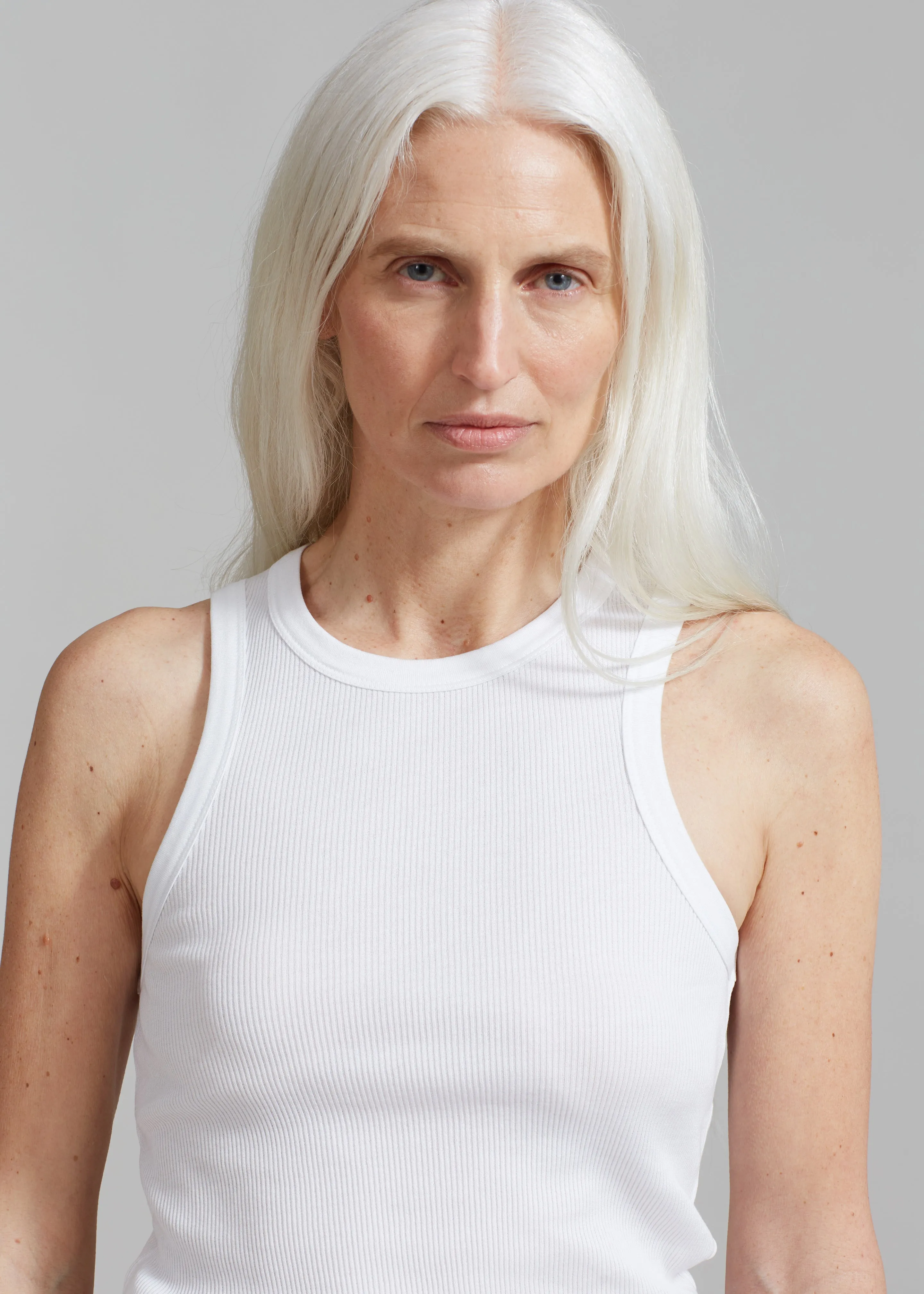 Róhe Rib Tank Top - White sold by Frankie Shop product image thumbnail 3