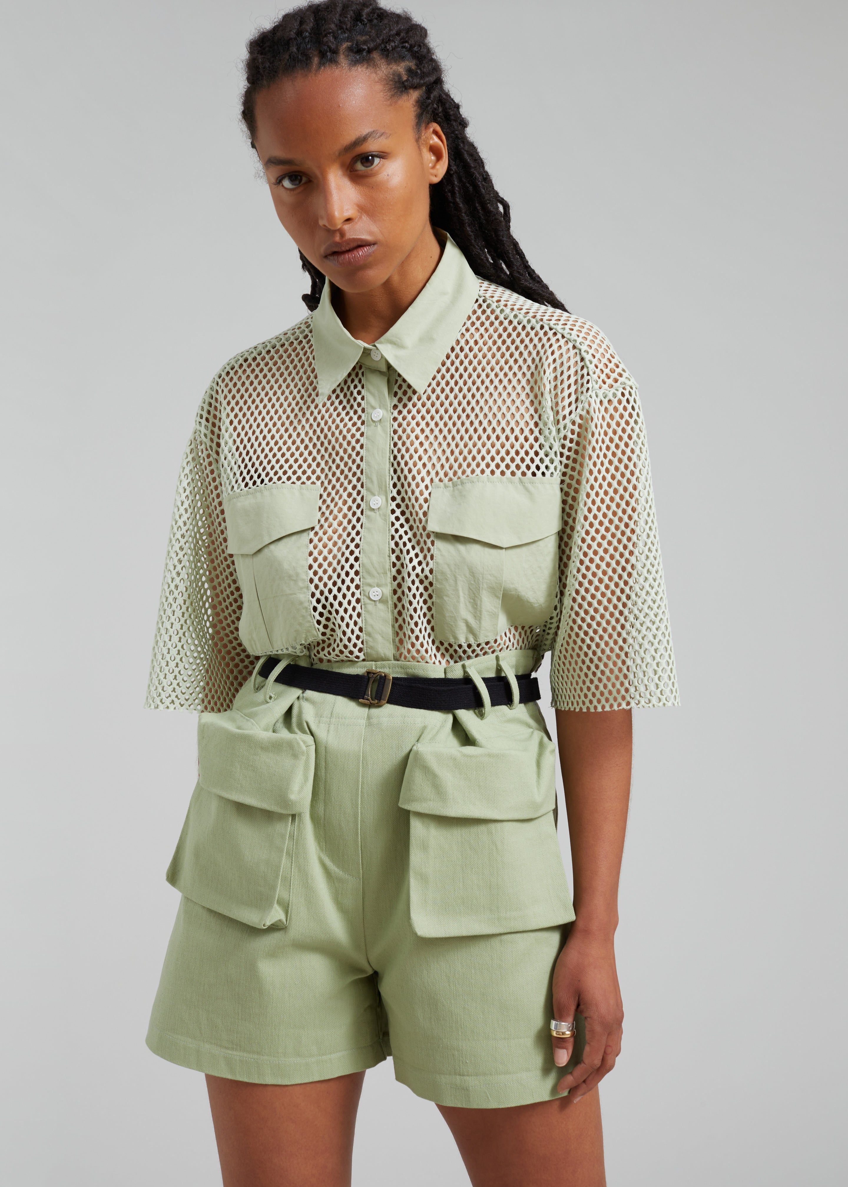 Rowan Net Top - Avocado sold by Frankie Shop product image thumbnail 5