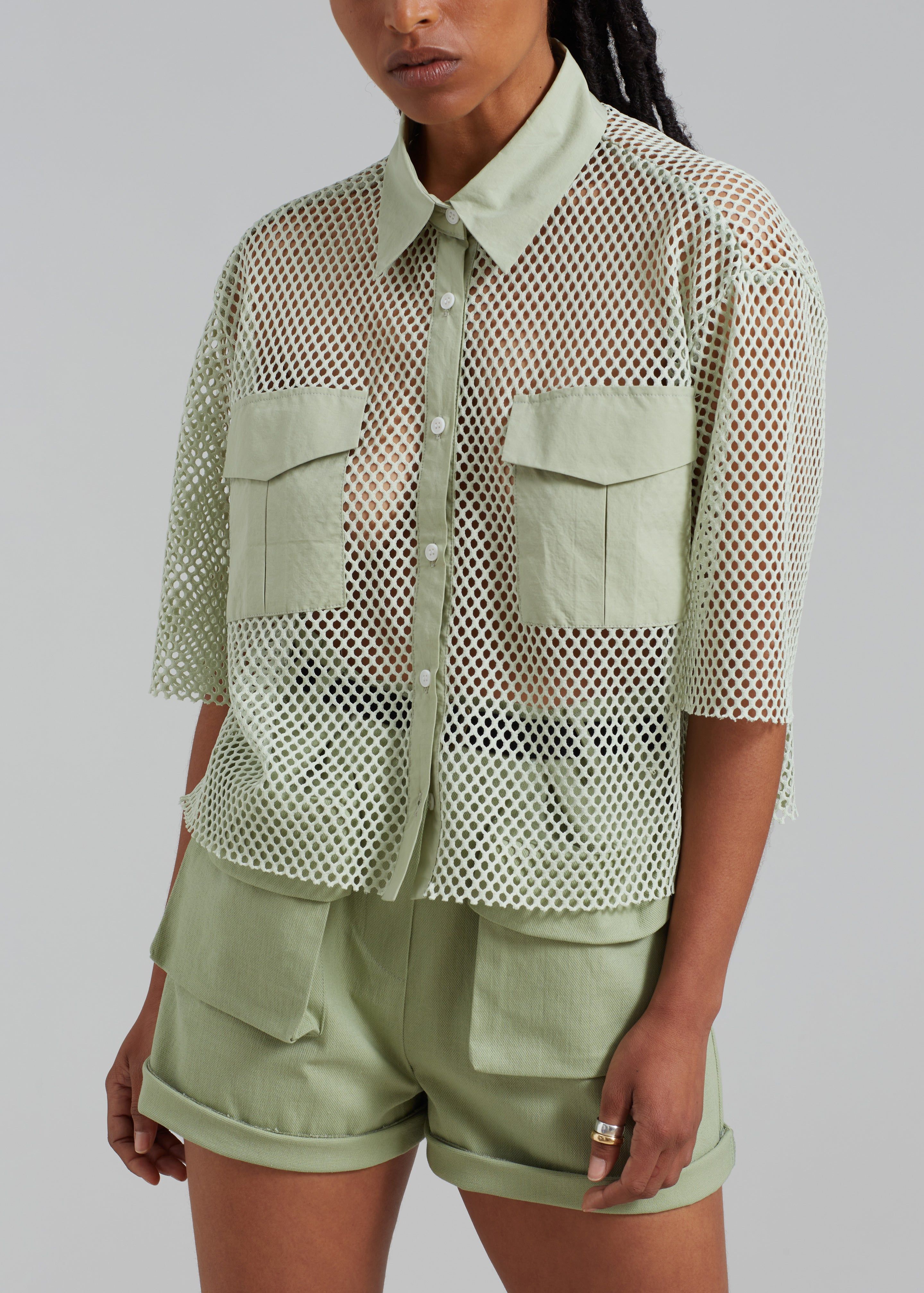 Rowan Net Top - Avocado sold by Frankie Shop product image thumbnail 2