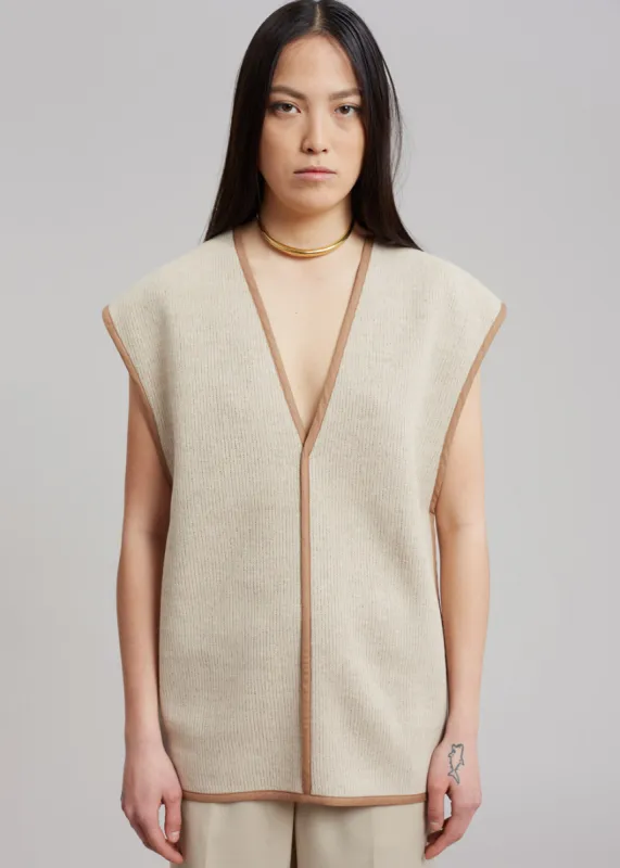 By Malene Birger Stephanie Vest - Bamboo sold by Frankie Shop