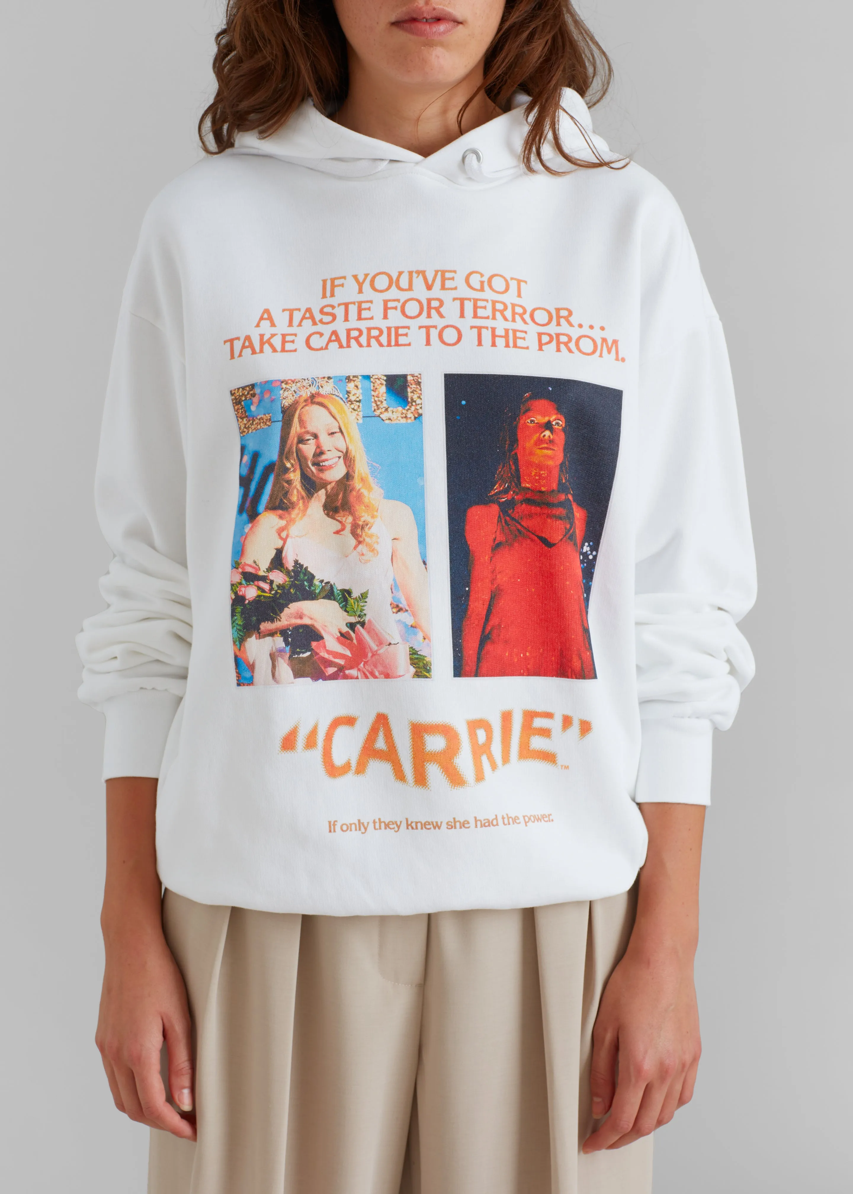 JW Anderson Carrie Hoodie - White sold by Frankie Shop product image thumbnail 3