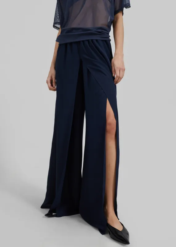Merit Front Slit Pants - Dark Navy sold by Frankie Shop