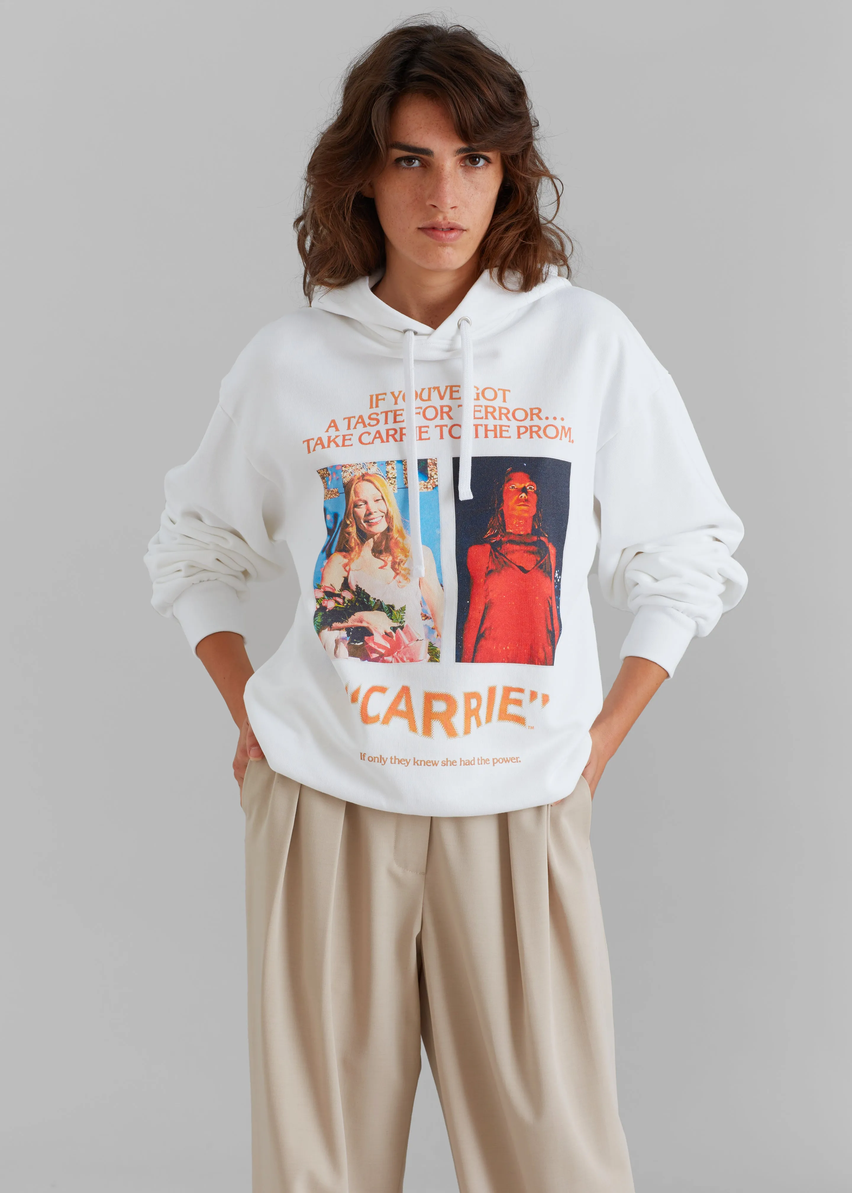 JW Anderson Carrie Hoodie - White sold by Frankie Shop product image thumbnail 2