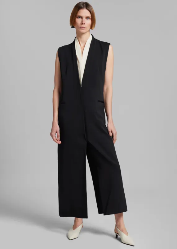 Esse Studios Solpha Vest Dress - Black sold by Frankie Shop