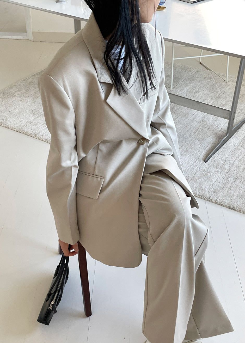 Zennin Blazer - Sand sold by Frankie Shop product image thumbnail 5