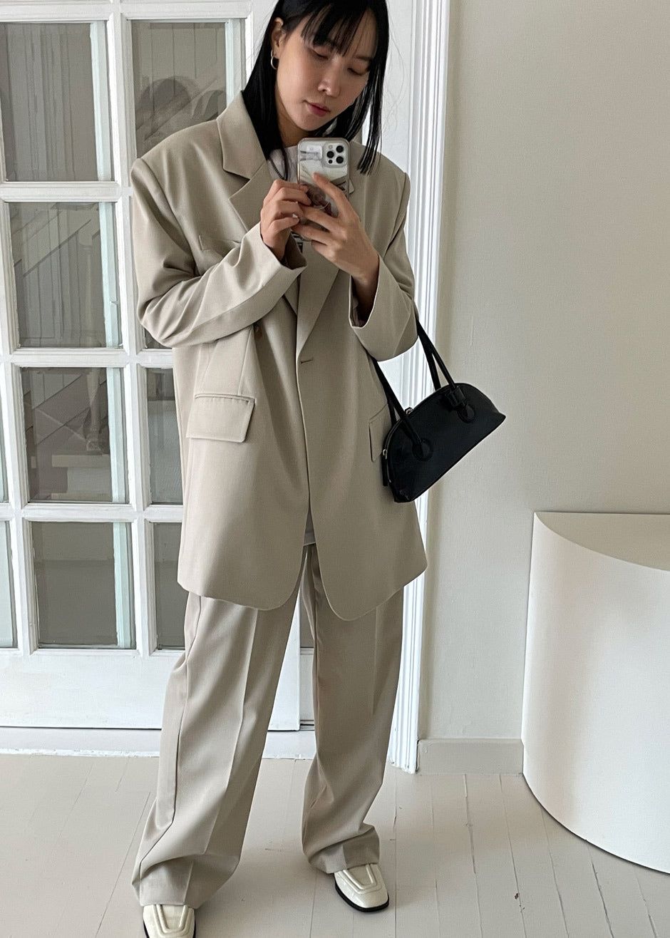 Zennin Blazer - Sand sold by Frankie Shop product image thumbnail 8