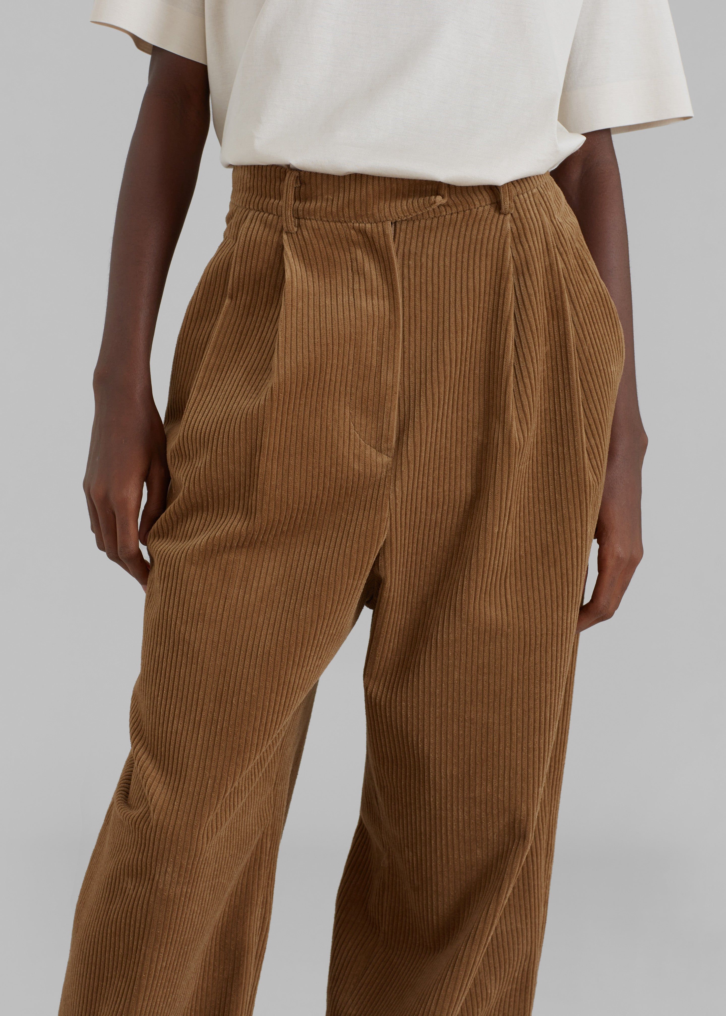 Siham Corduroy Pants - Camel sold by Frankie Shop product image thumbnail 2