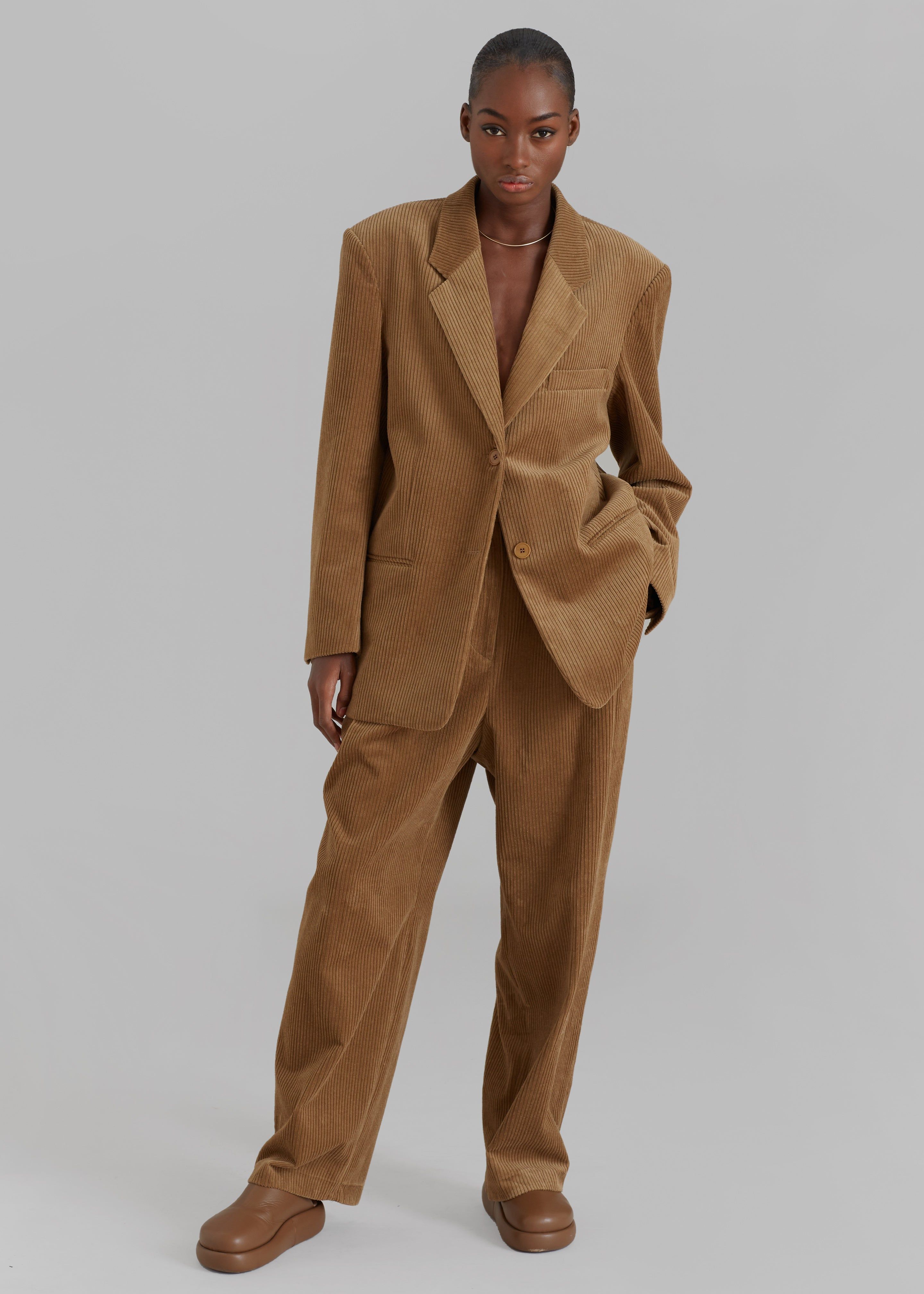 Siham Corduroy Pants - Camel sold by Frankie Shop product image thumbnail 4