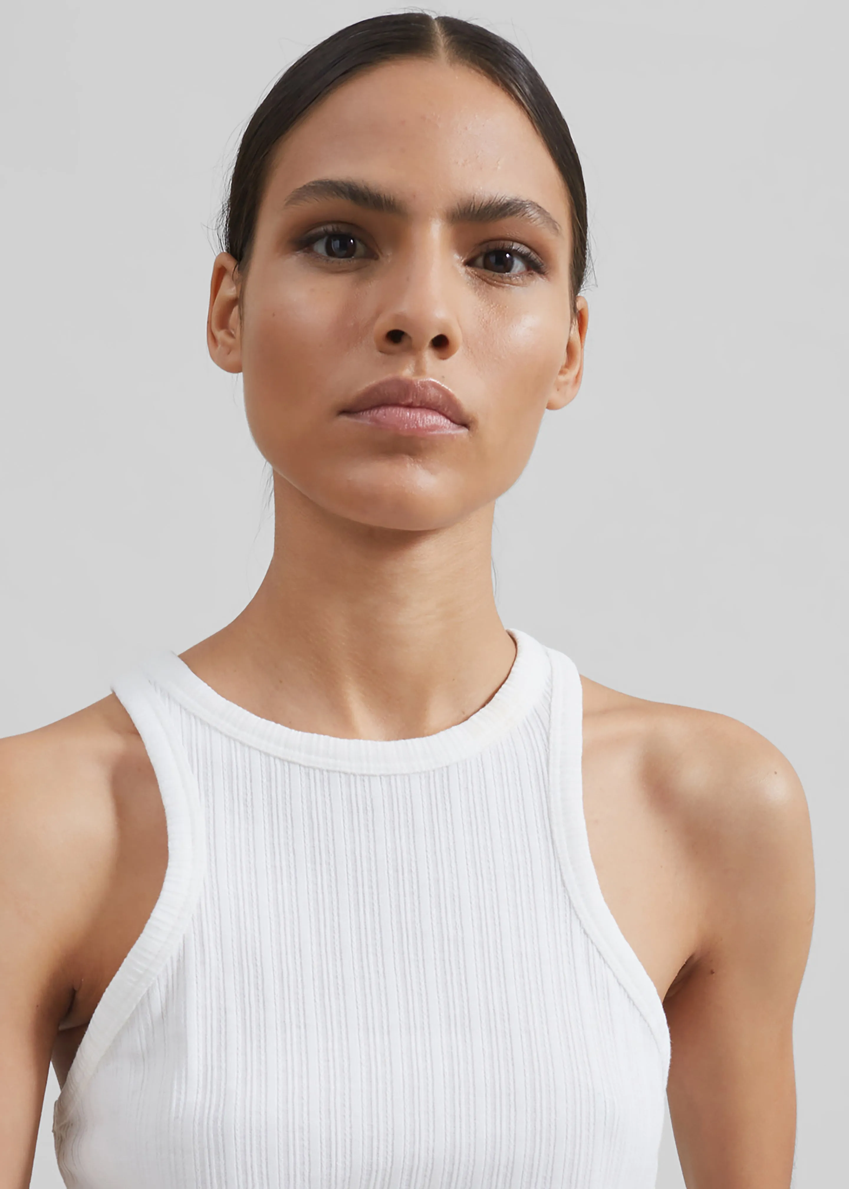 Samsøe Samsøe Sahelene Tank Top - White sold by Frankie Shop product image thumbnail 3