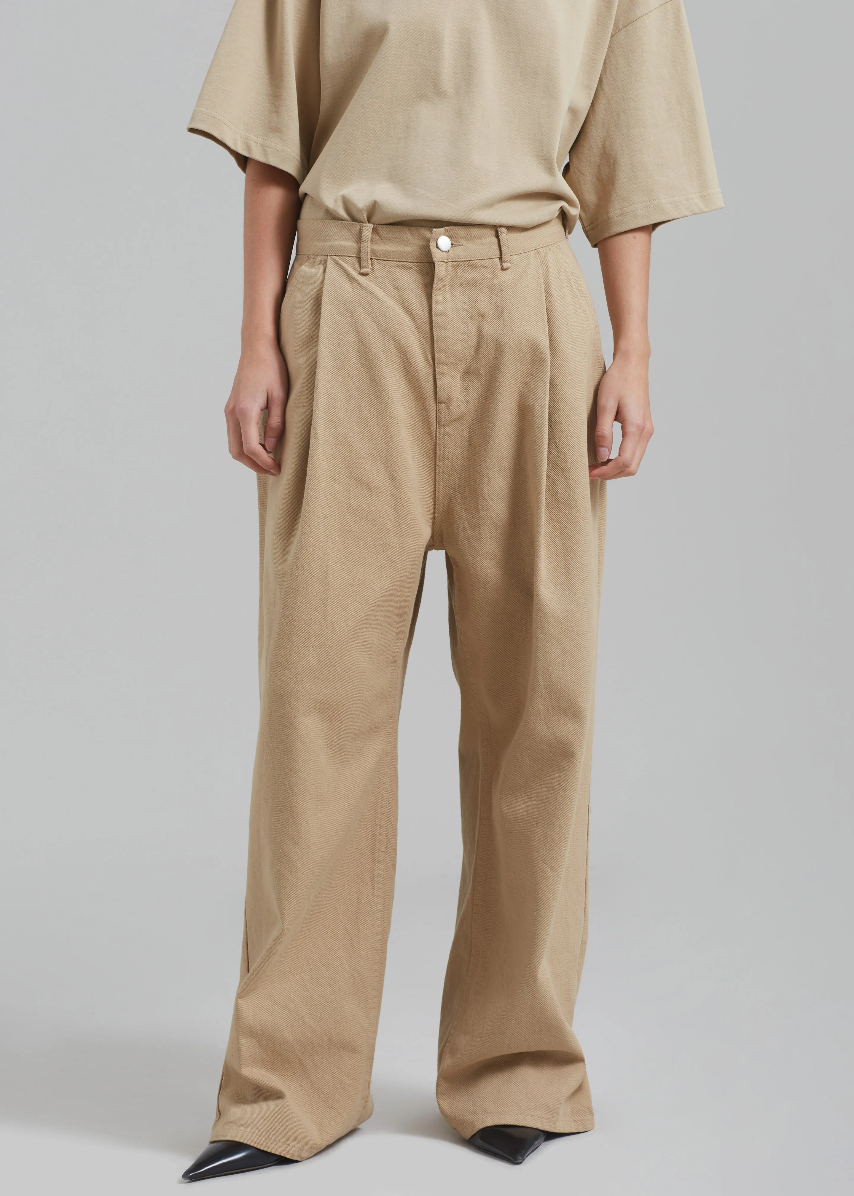 Drew Denim Pants - Beige sold by Frankie Shop product image thumbnail 2