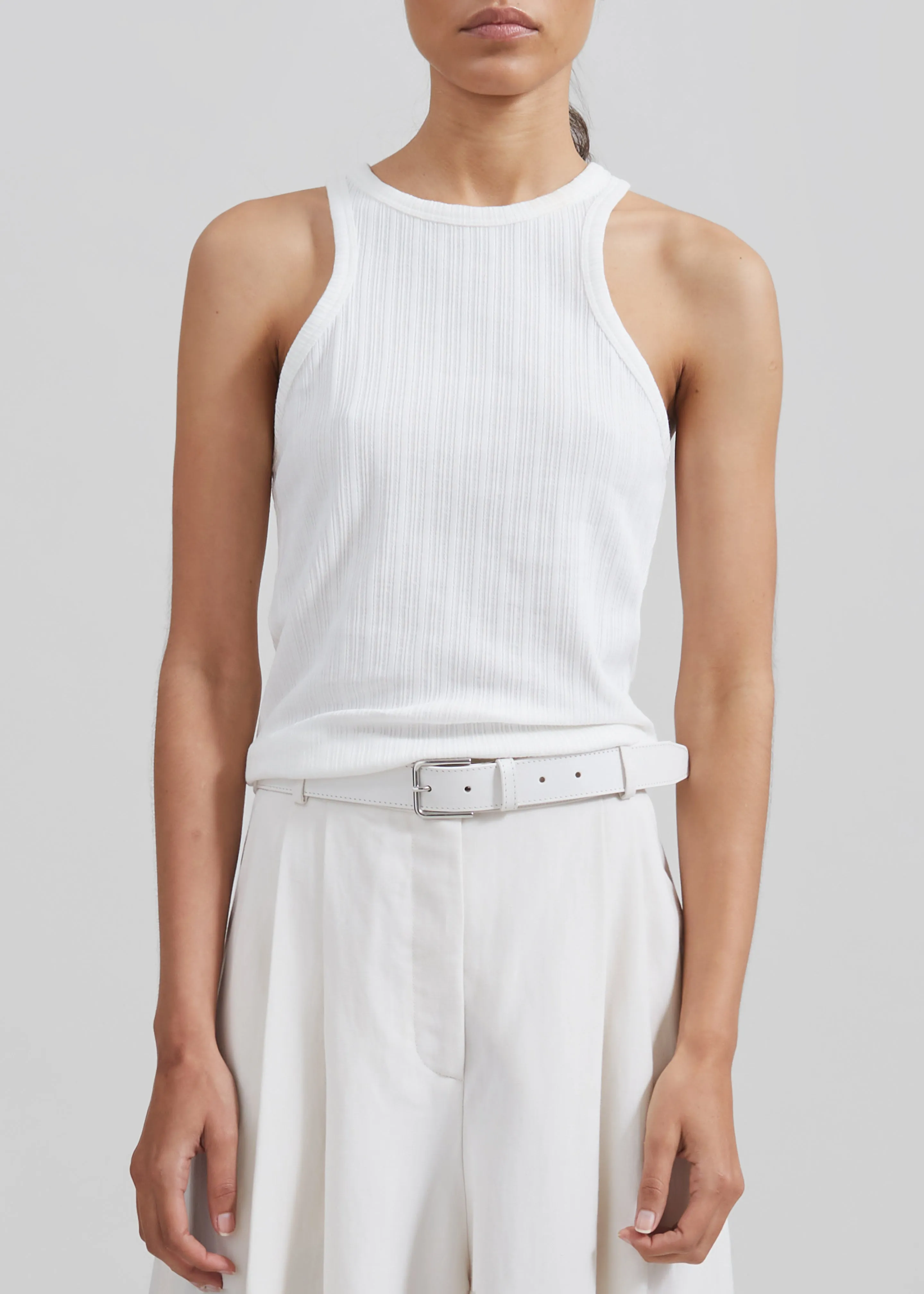 Samsøe Samsøe Sahelene Tank Top - White sold by Frankie Shop product image thumbnail 5