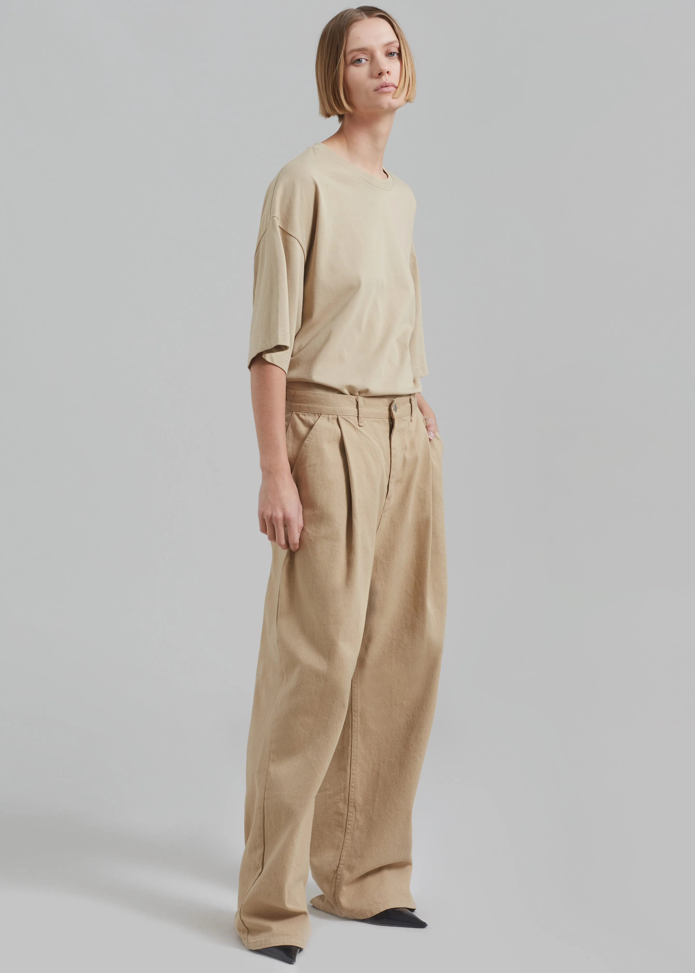 Drew Denim Pants - Beige sold by Frankie Shop product image thumbnail 5