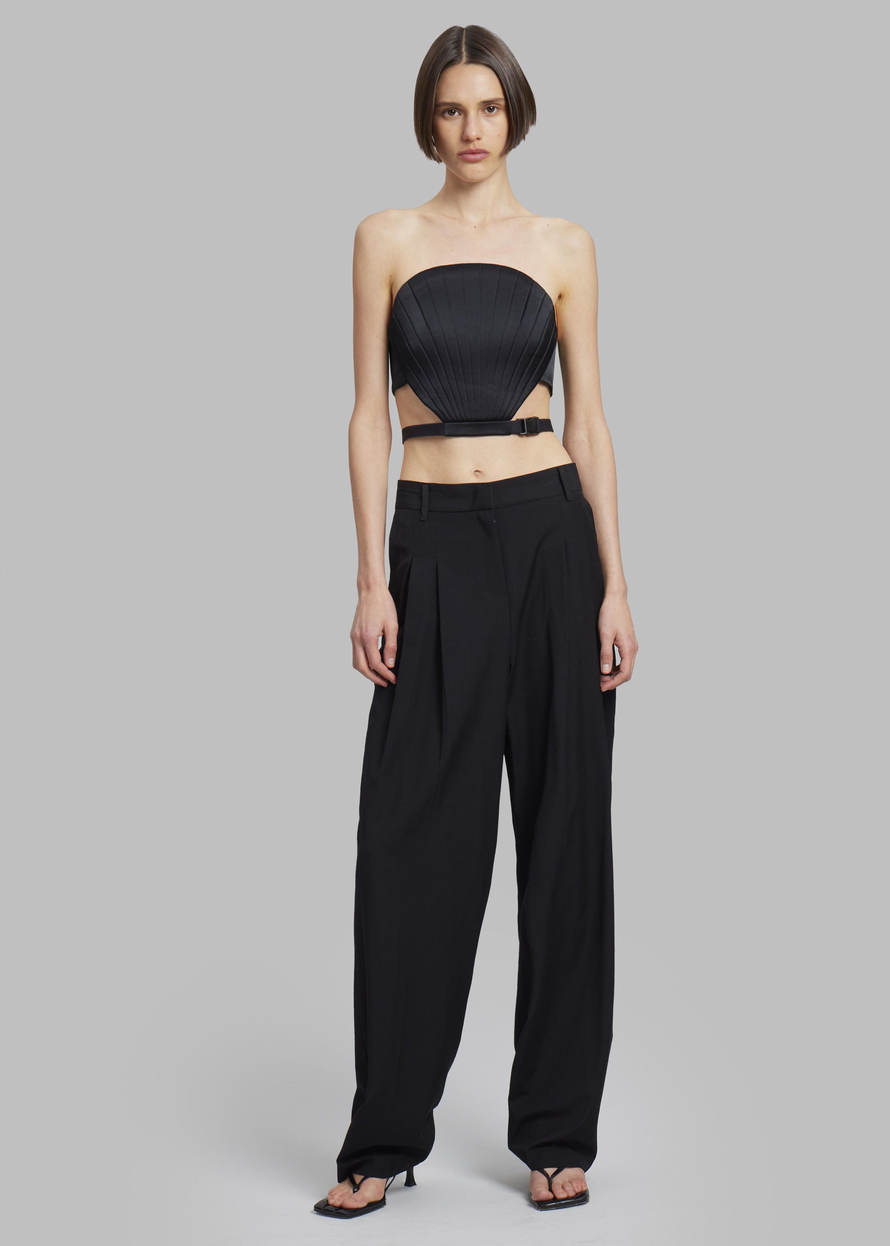 Bevza Seashell Bralette With Belt - Black sold by Frankie Shop product image thumbnail 2