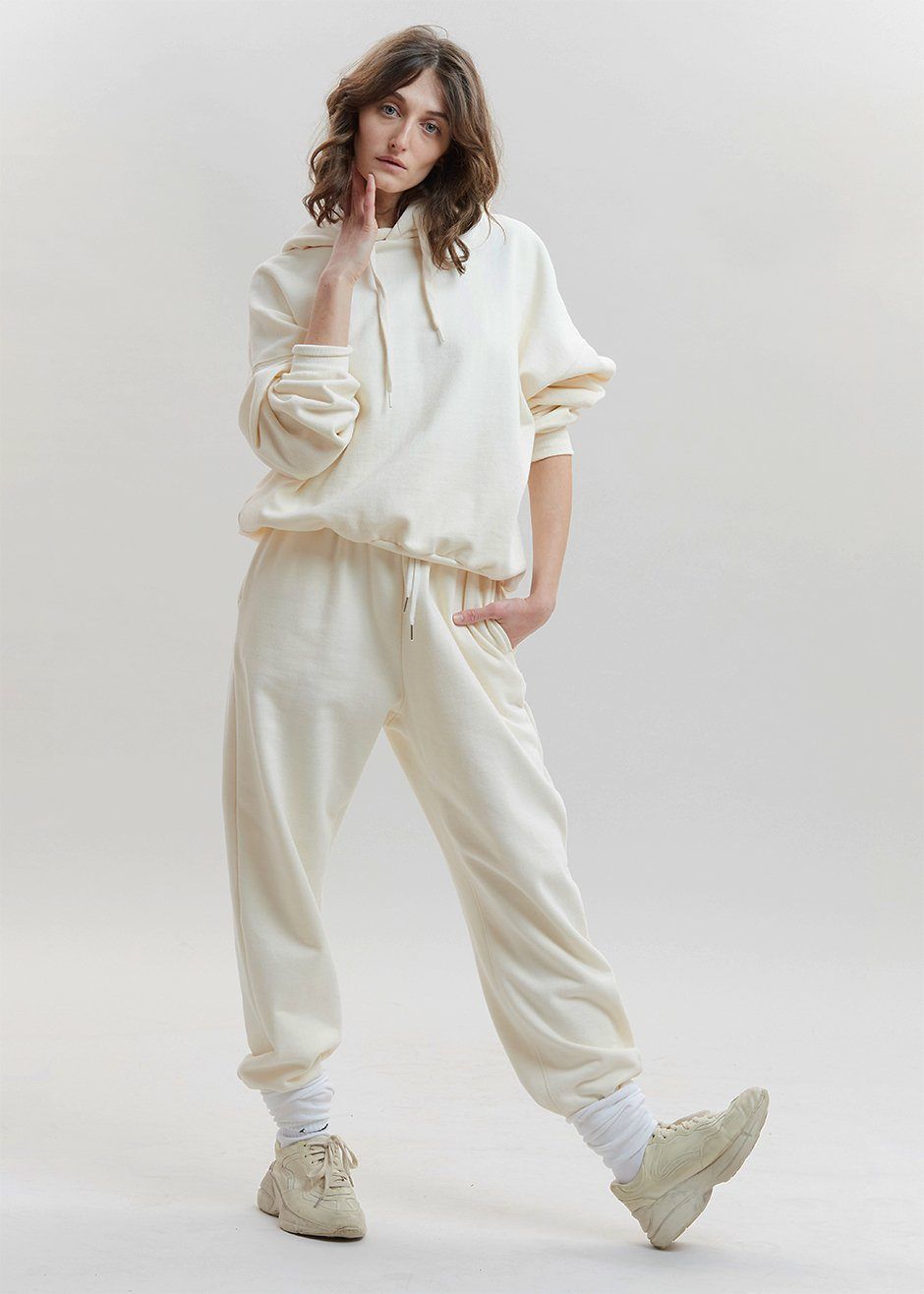 Vanessa Drop Shoulder Hoodie - Vanilla sold by Frankie Shop product image thumbnail 2