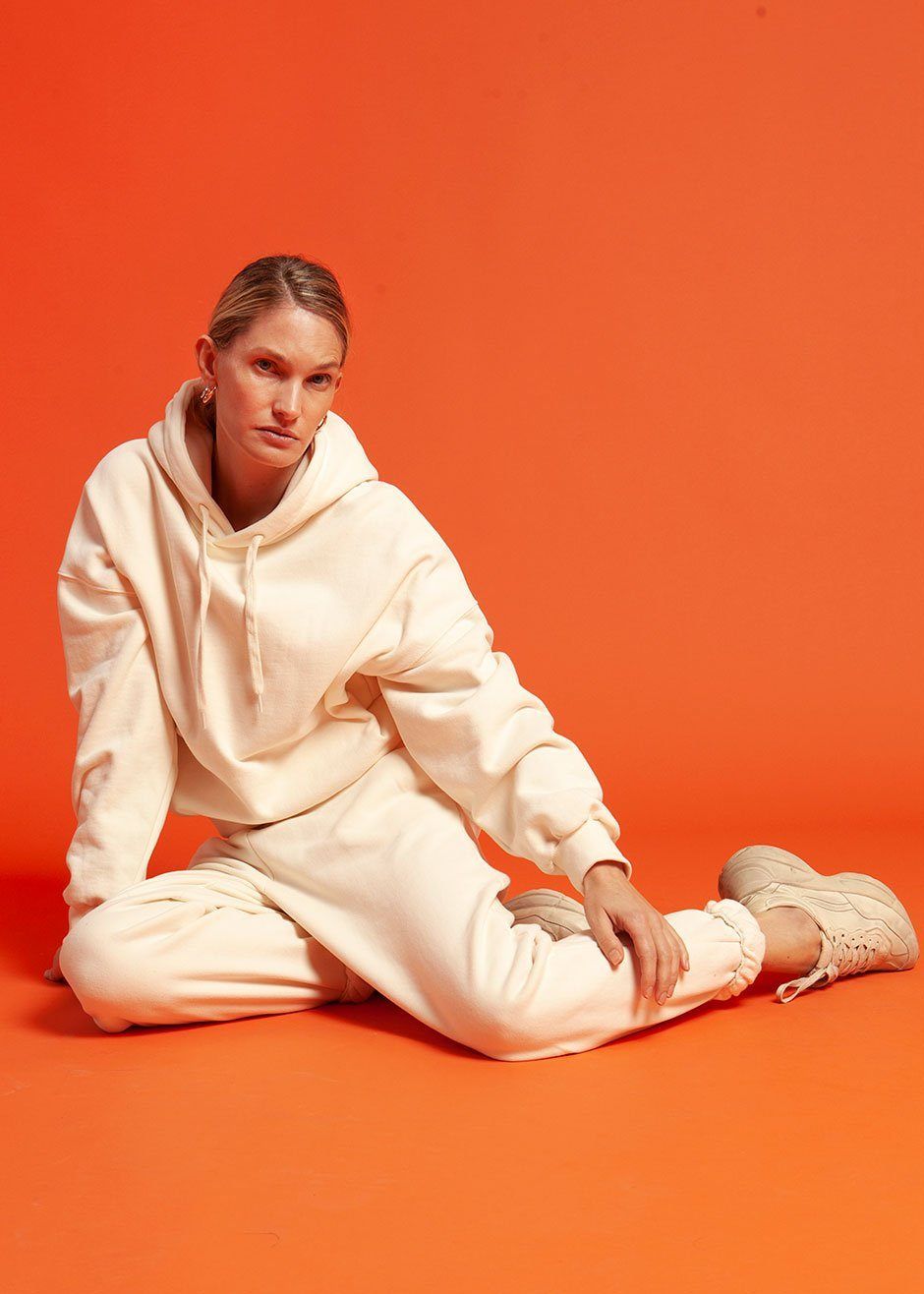 Vanessa Drop Shoulder Hoodie - Vanilla sold by Frankie Shop product image thumbnail 3