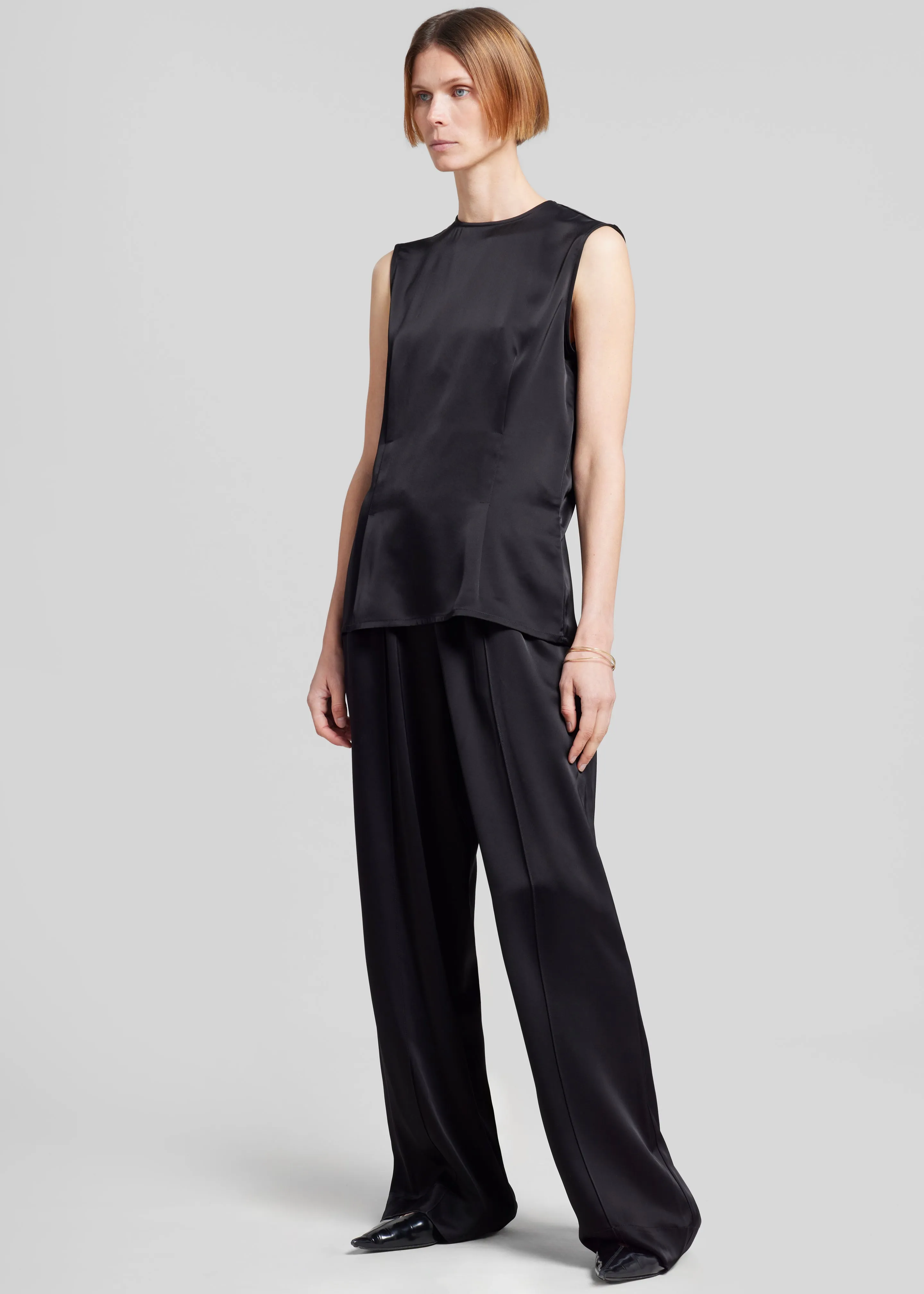 Esse Studios Classico Tuck Pants - Black sold by Frankie Shop product image thumbnail 3