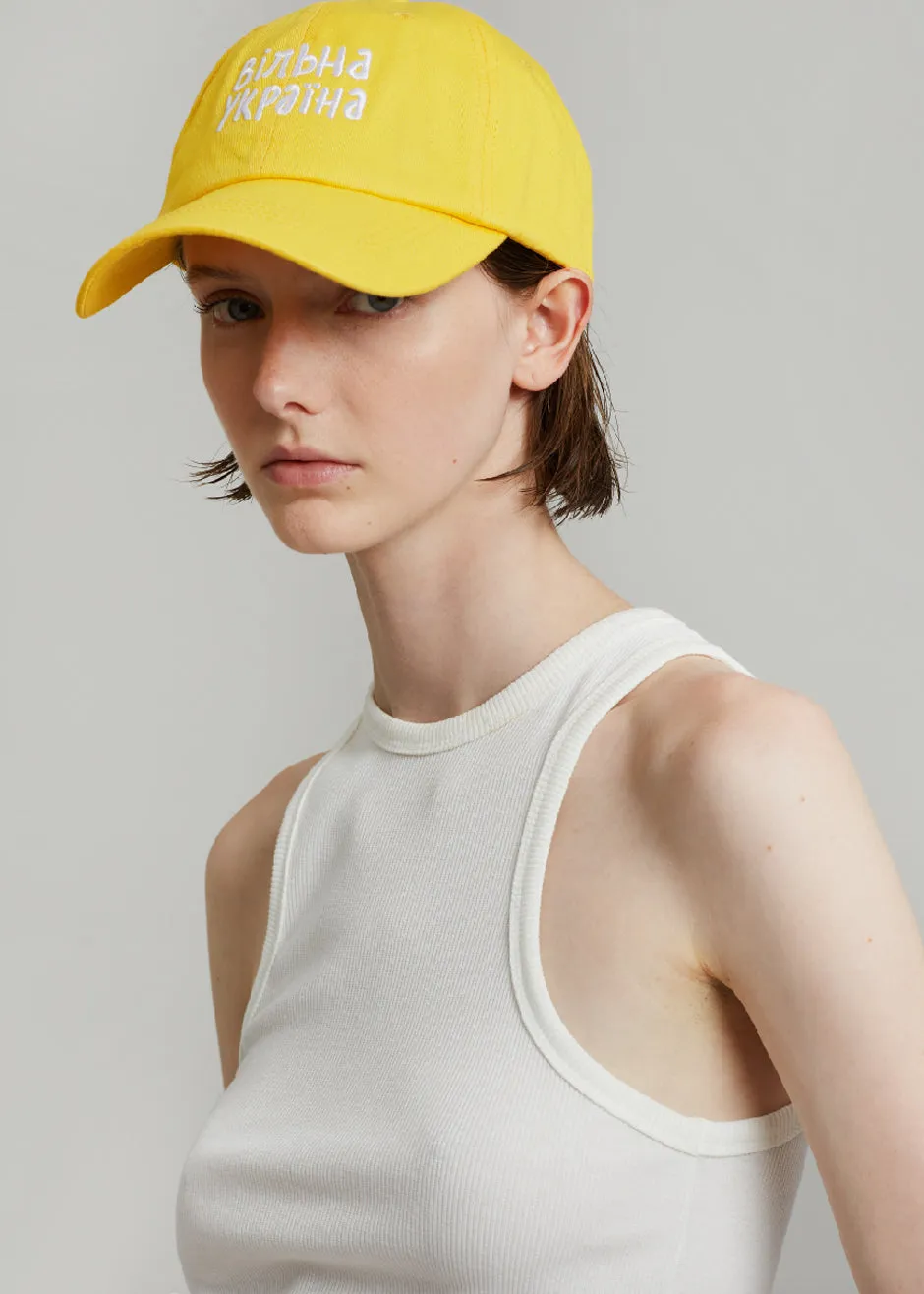 The Frankie Shop x Thomas Lélu Free Baseball Cap - Yellow sold by Frankie Shop product image thumbnail 4