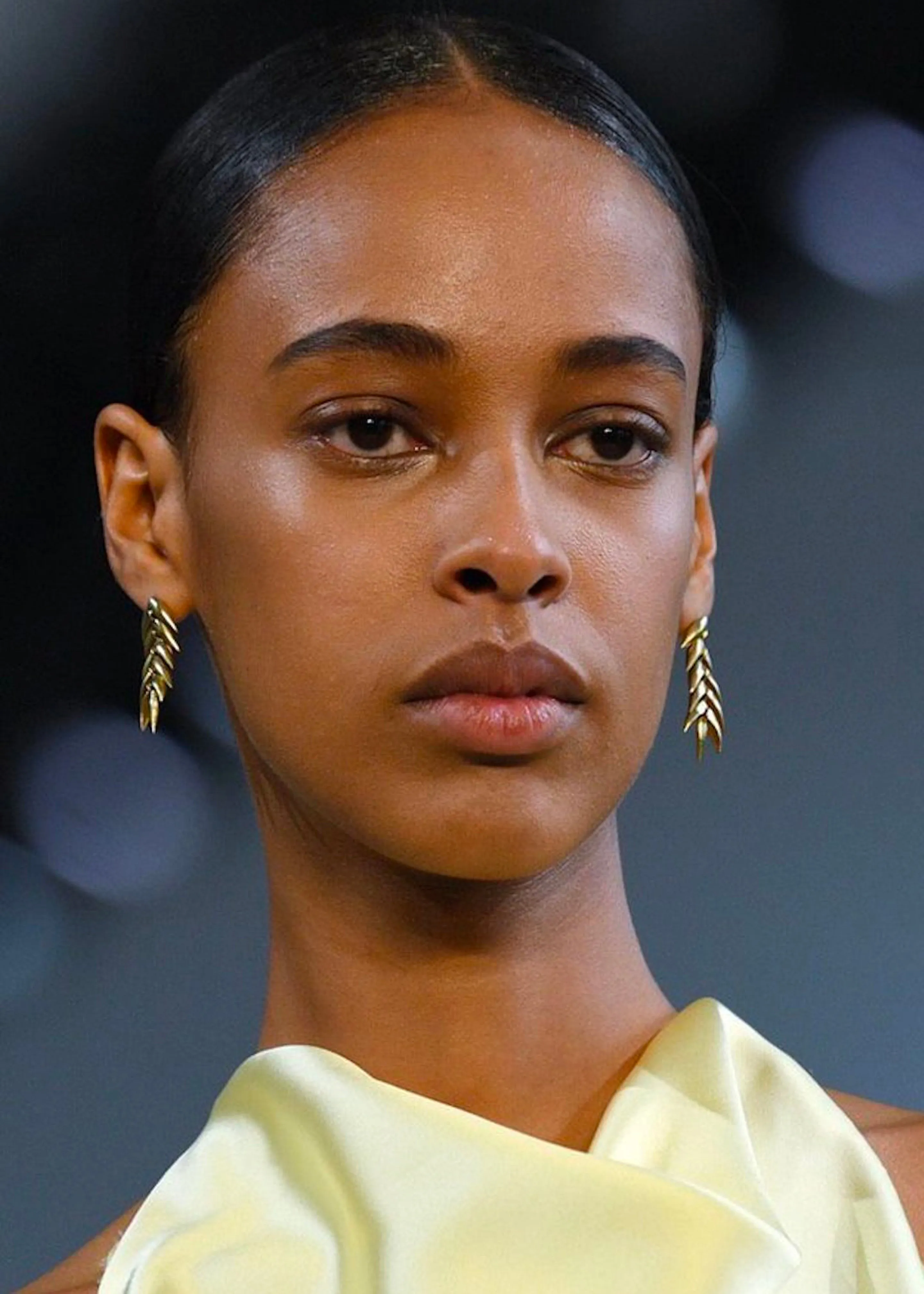 Bevza Spikelet Short Earrings - Gold sold by Frankie Shop product image thumbnail 4