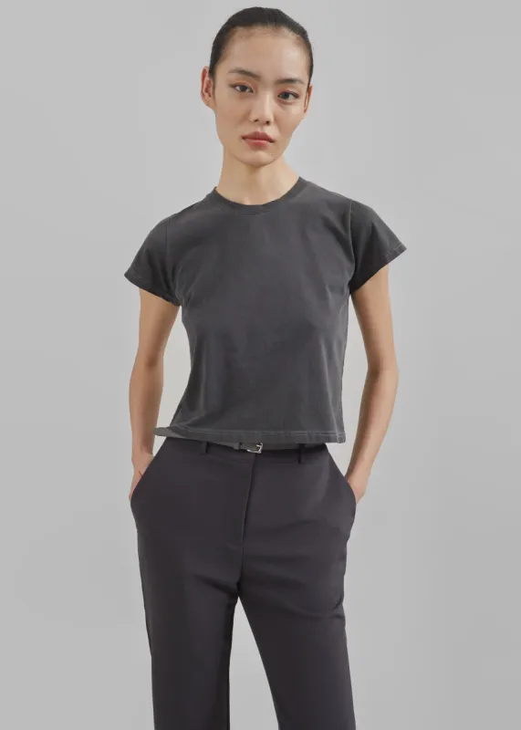 Dollie Tee - Charcoal sold by Frankie Shop