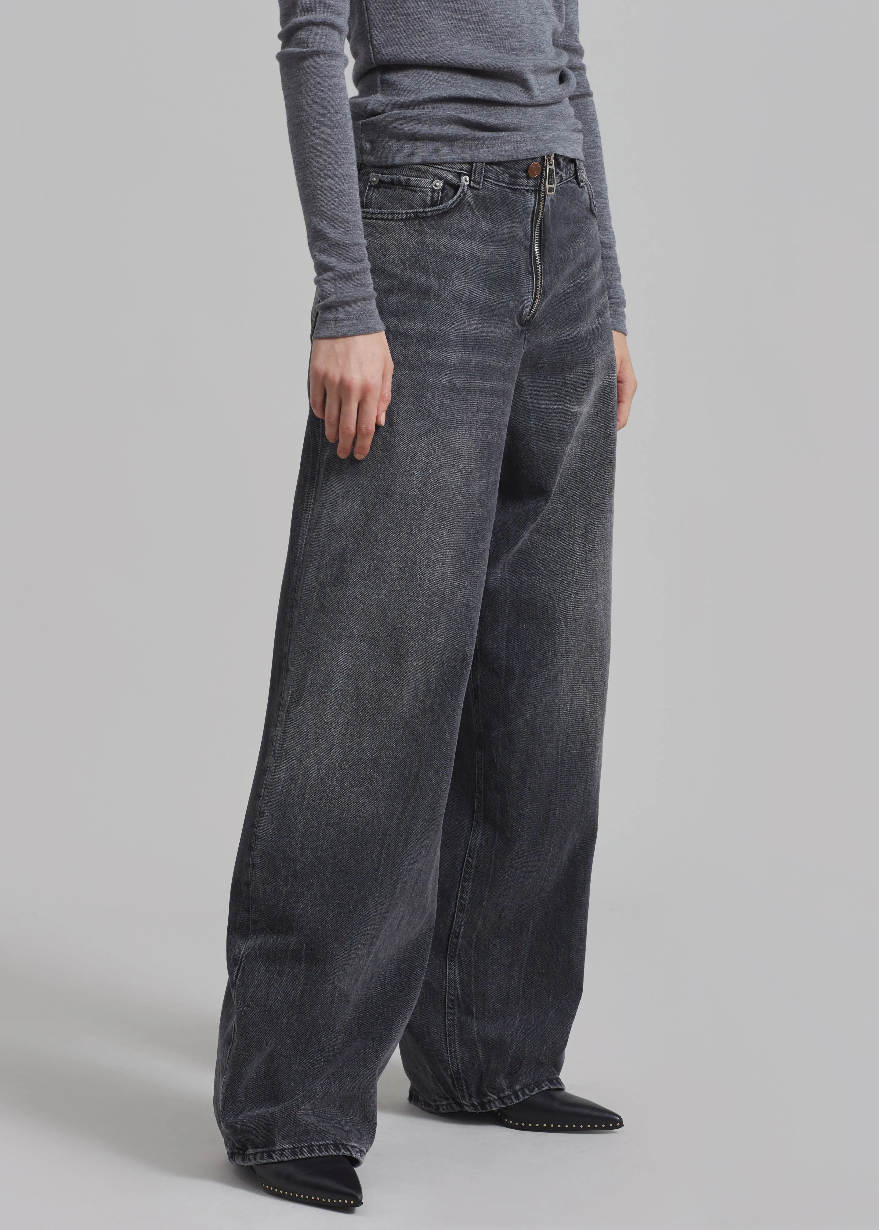 Haikure Bethany Zip Pants - Spider Black sold by Frankie Shop product image thumbnail 5