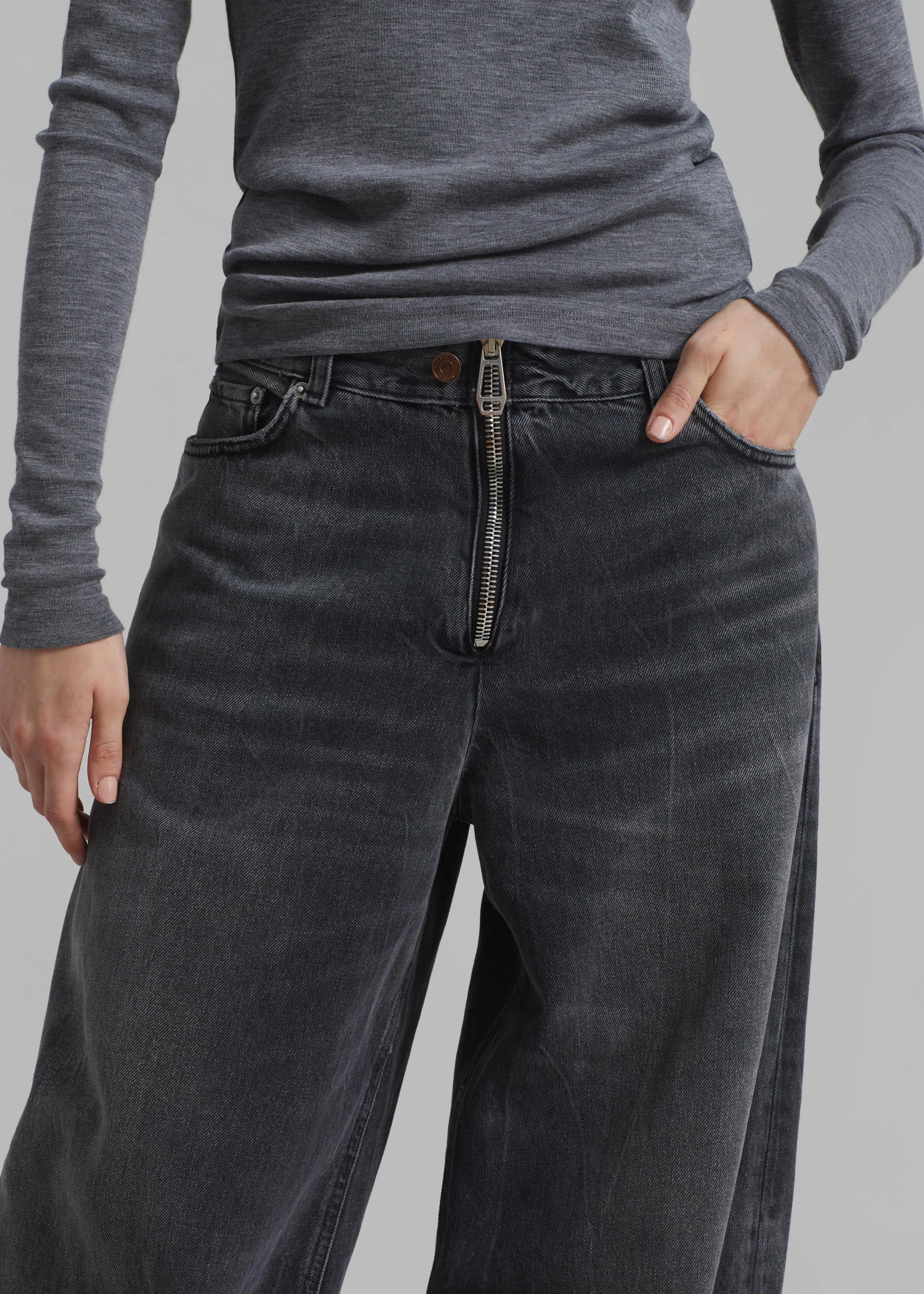 Haikure Bethany Zip Pants - Spider Black sold by Frankie Shop product image thumbnail 2