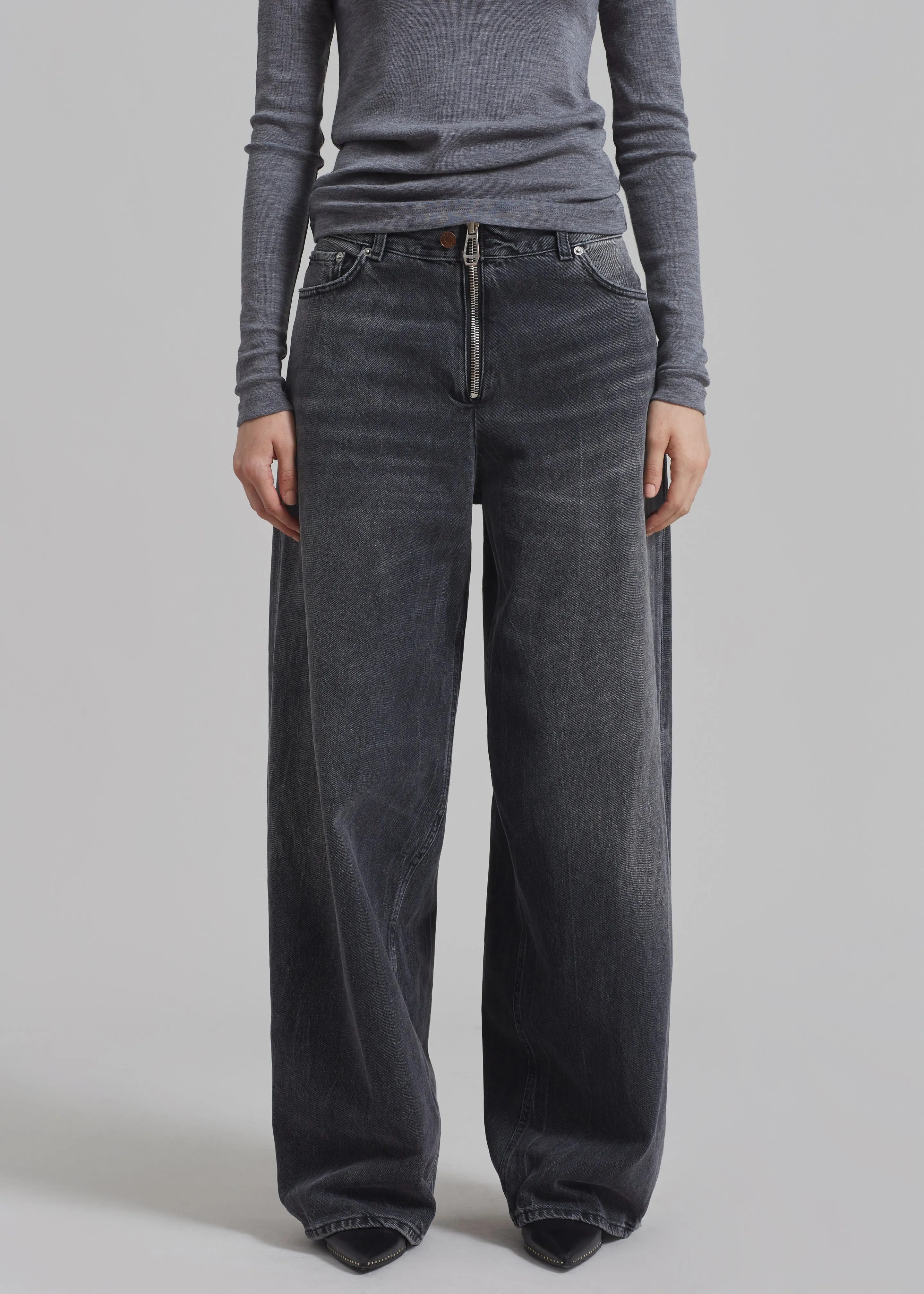 Haikure Bethany Zip Pants - Spider Black sold by Frankie Shop product image thumbnail 3