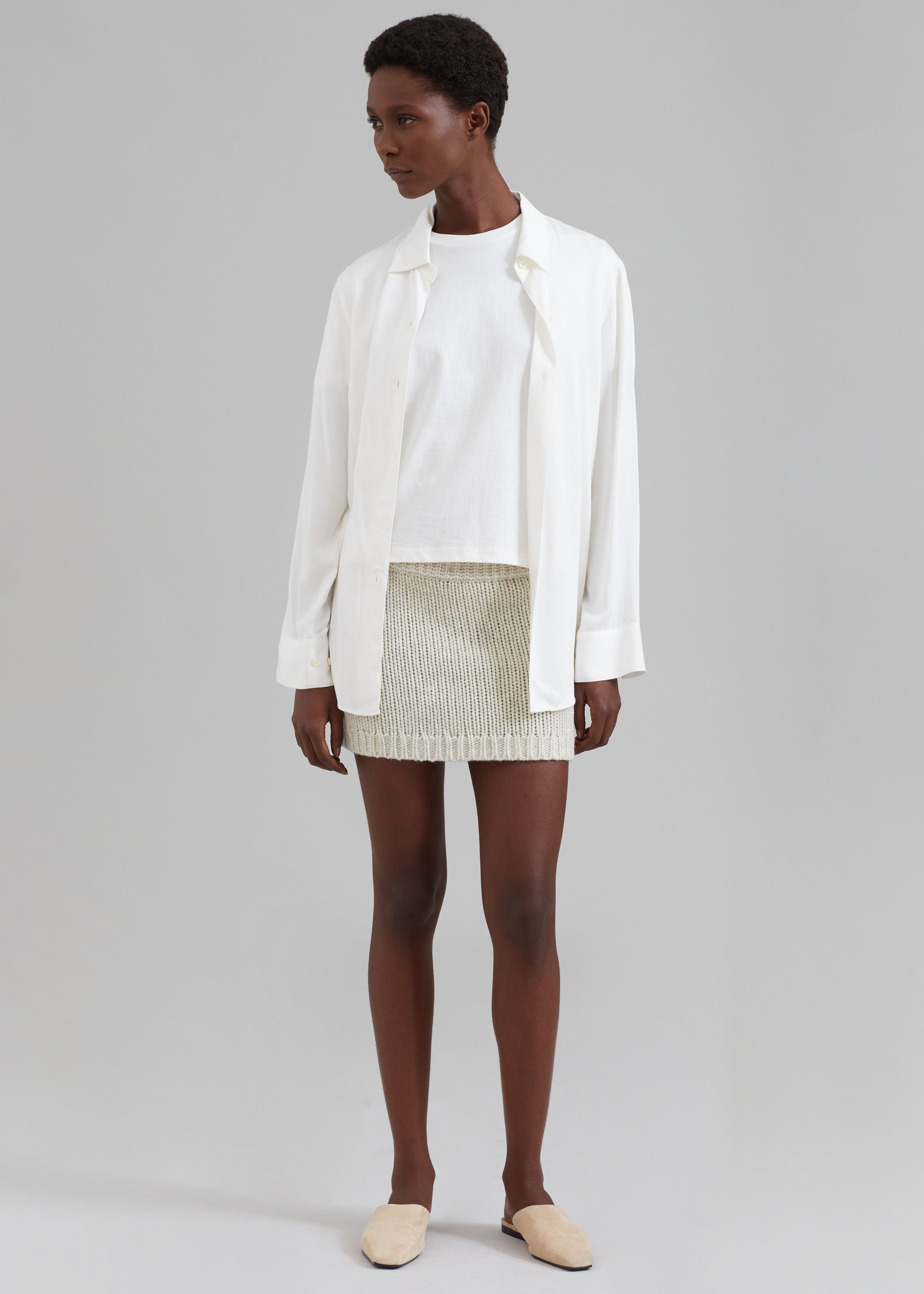 The Garment Canada Mini Skirt - Oatmeal sold by Frankie Shop product image thumbnail 6