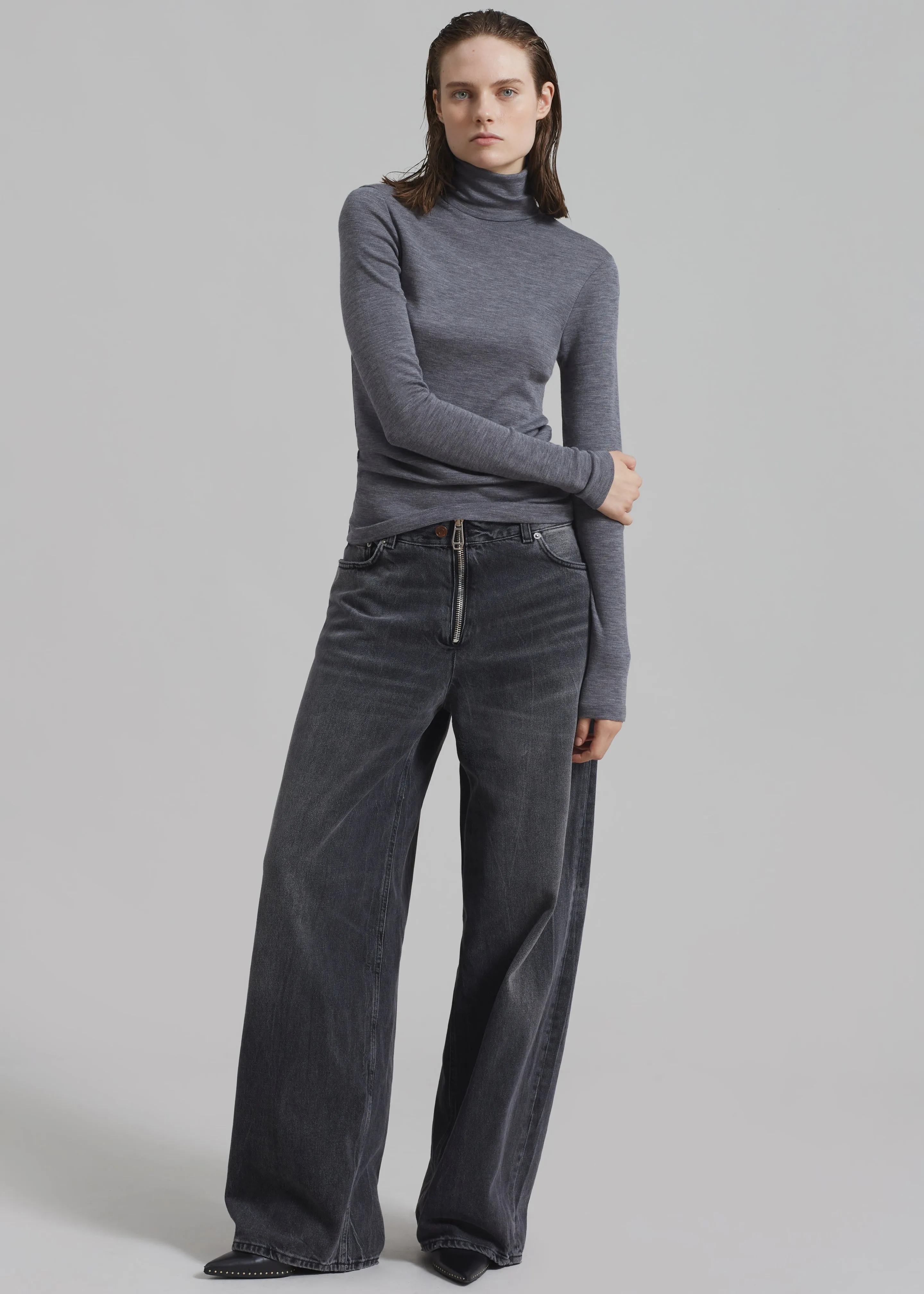 Haikure Bethany Zip Pants - Spider Black sold by Frankie Shop