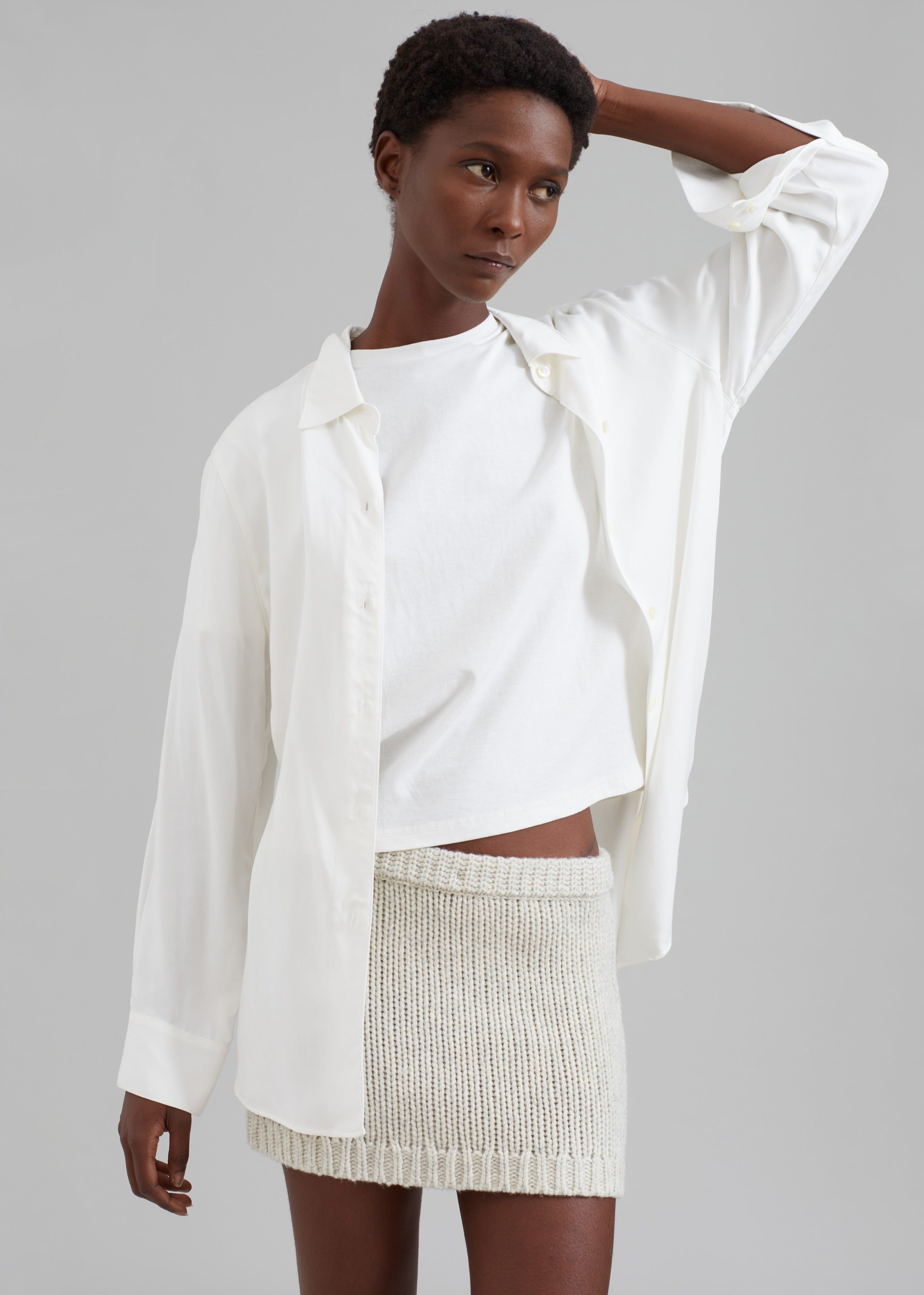 The Garment Canada Mini Skirt - Oatmeal sold by Frankie Shop product image thumbnail 5