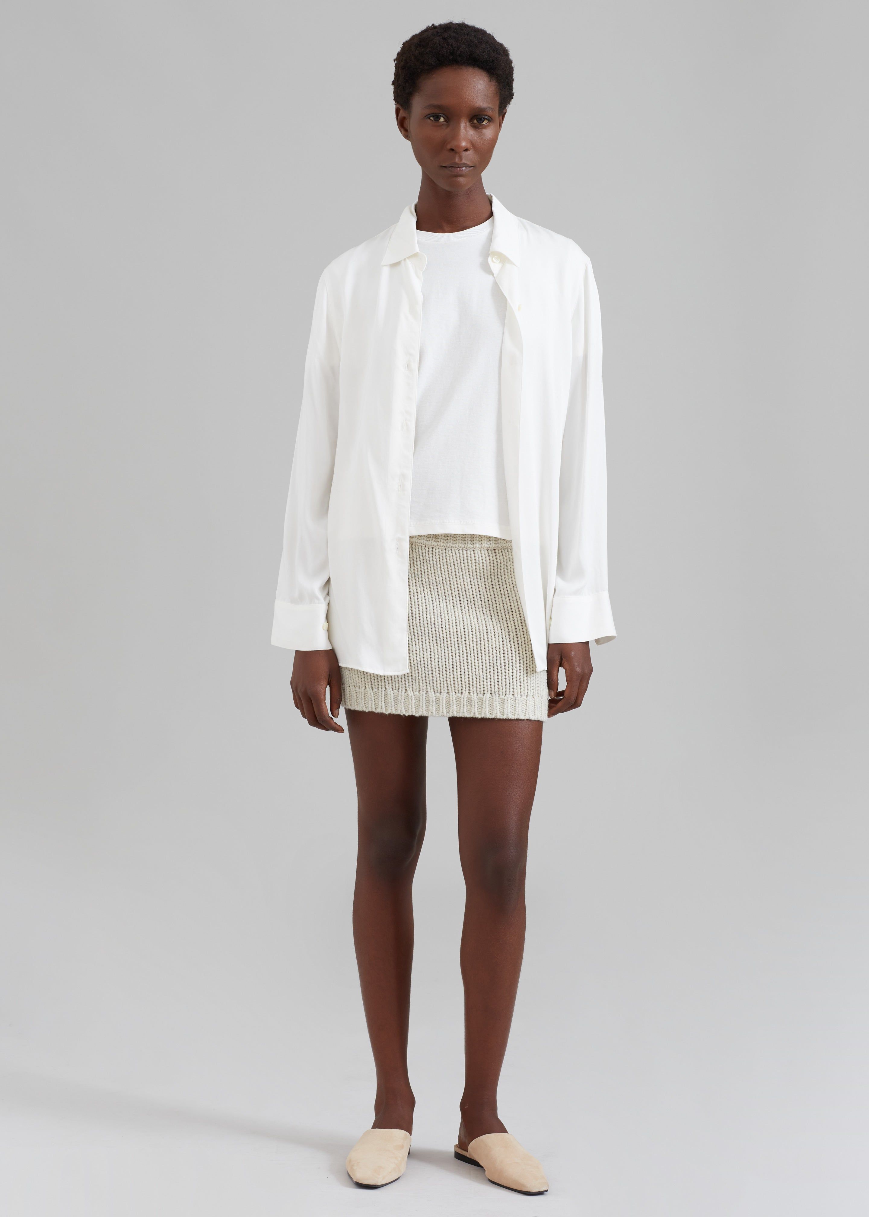 The Garment Canada Mini Skirt - Oatmeal sold by Frankie Shop product image thumbnail 3