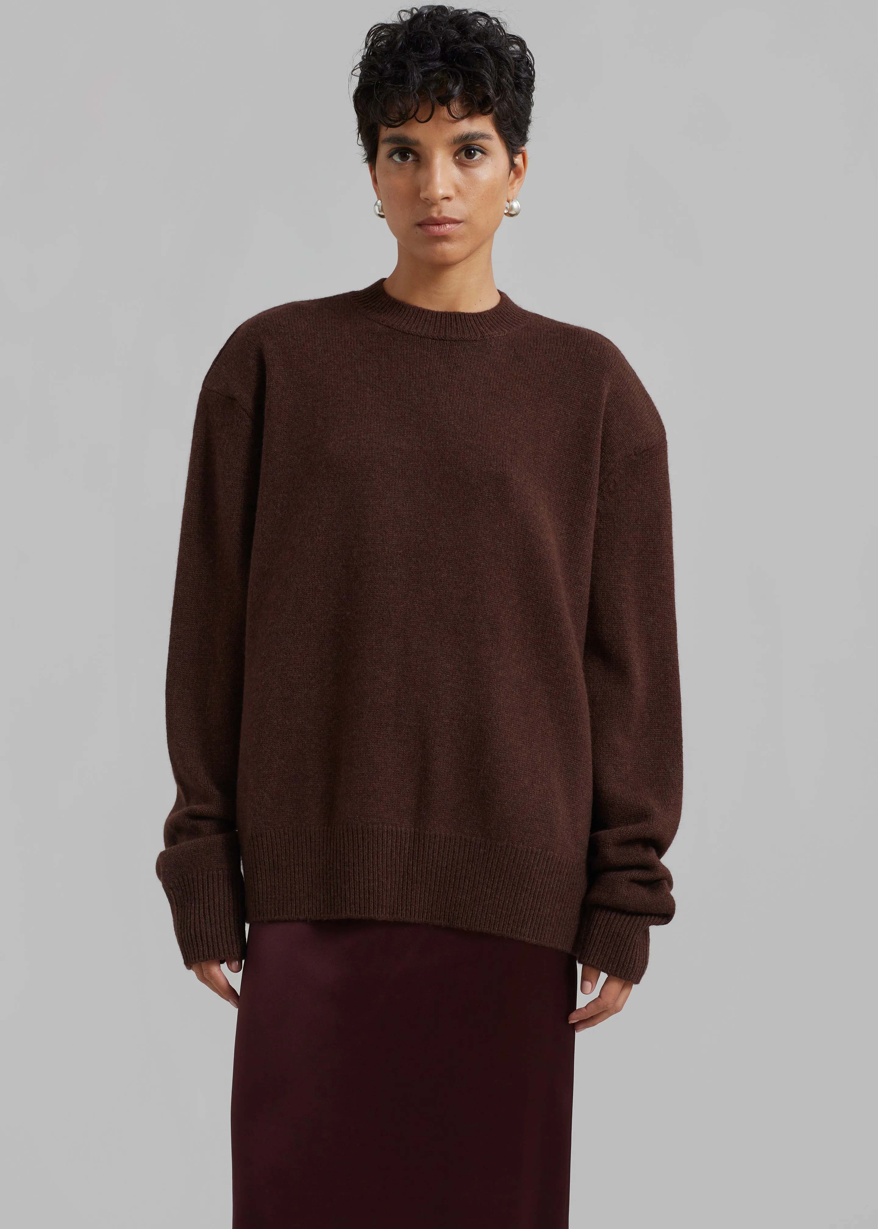 Rafaela Padded Knit Sweater - Brown sold by Frankie Shop product image thumbnail 3
