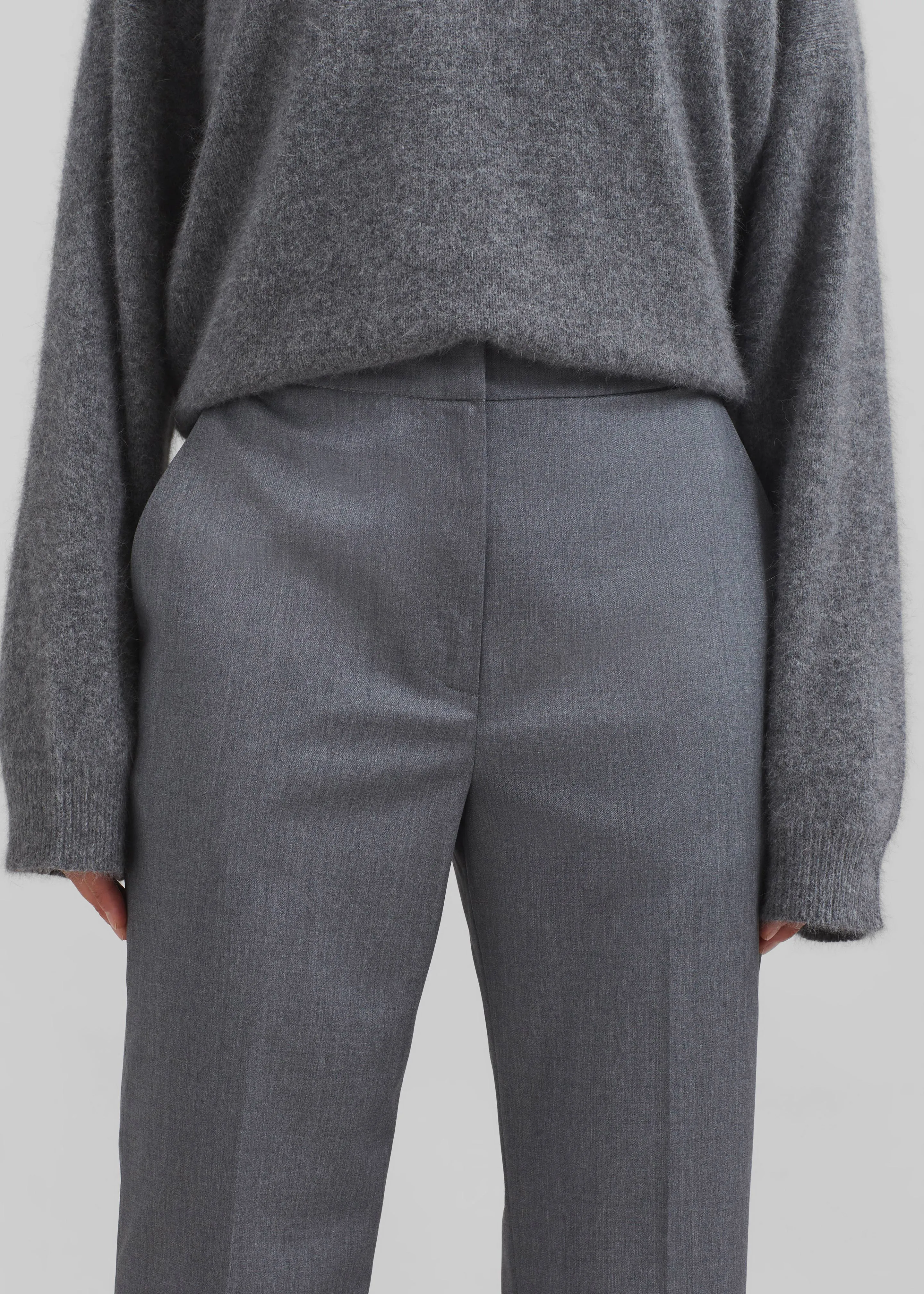 Loulou Studio Dorkas Pants - Grey sold by Frankie Shop product image thumbnail 4