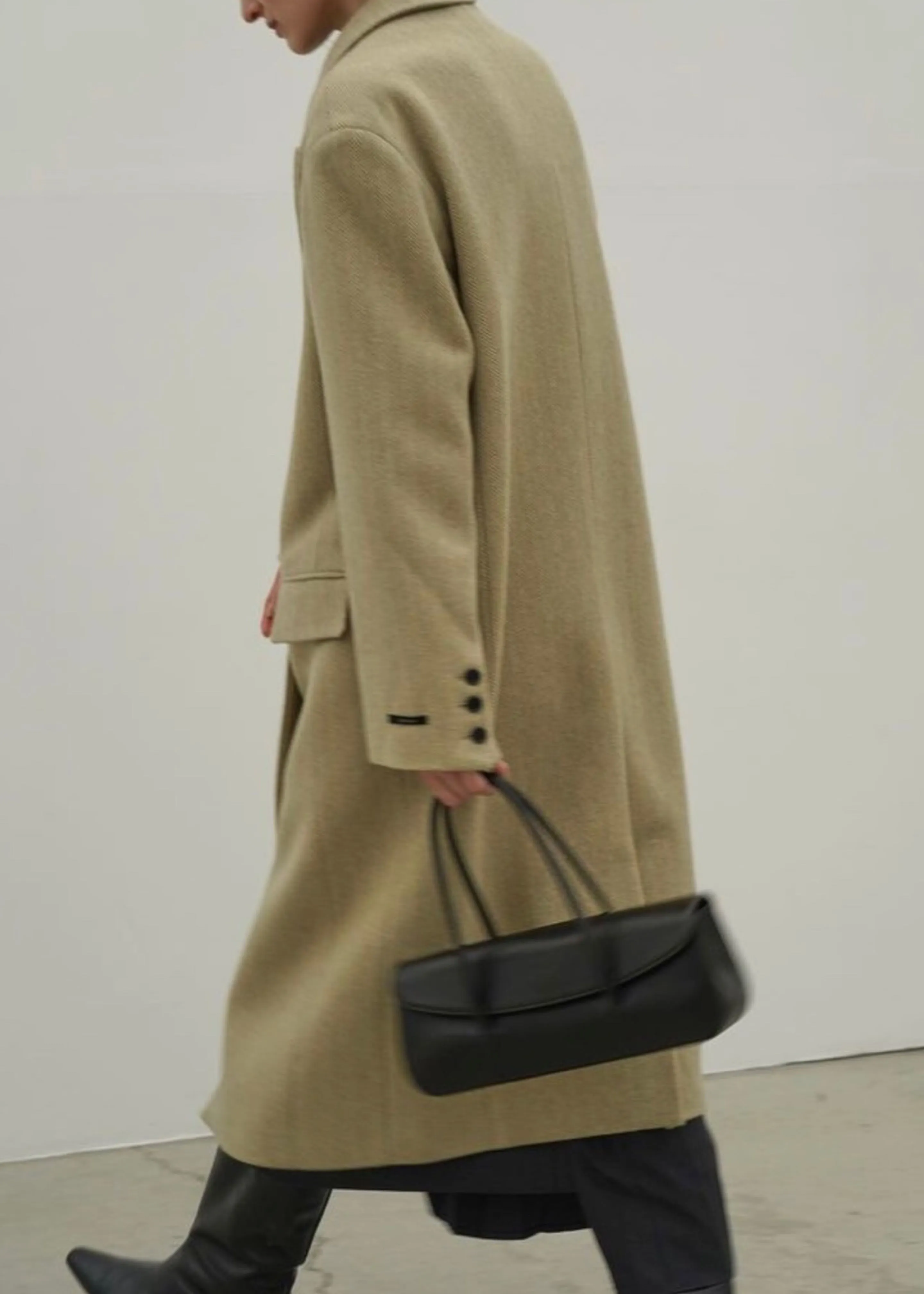 Fia Wool Coat - Beige sold by Frankie Shop product image thumbnail 4