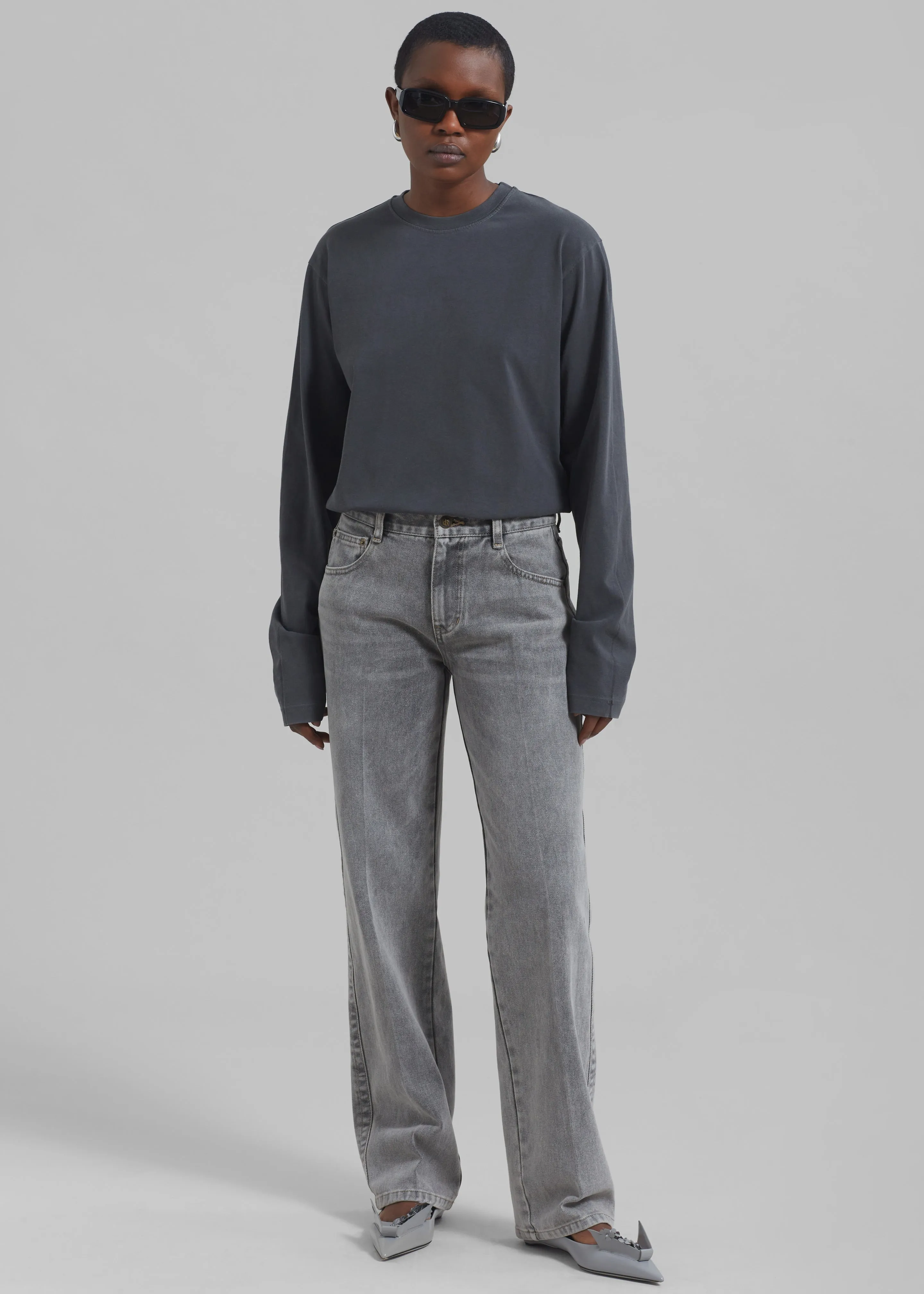 Montrose Straight Leg Jeans - Grey Wash sold by Frankie Shop product image thumbnail 3