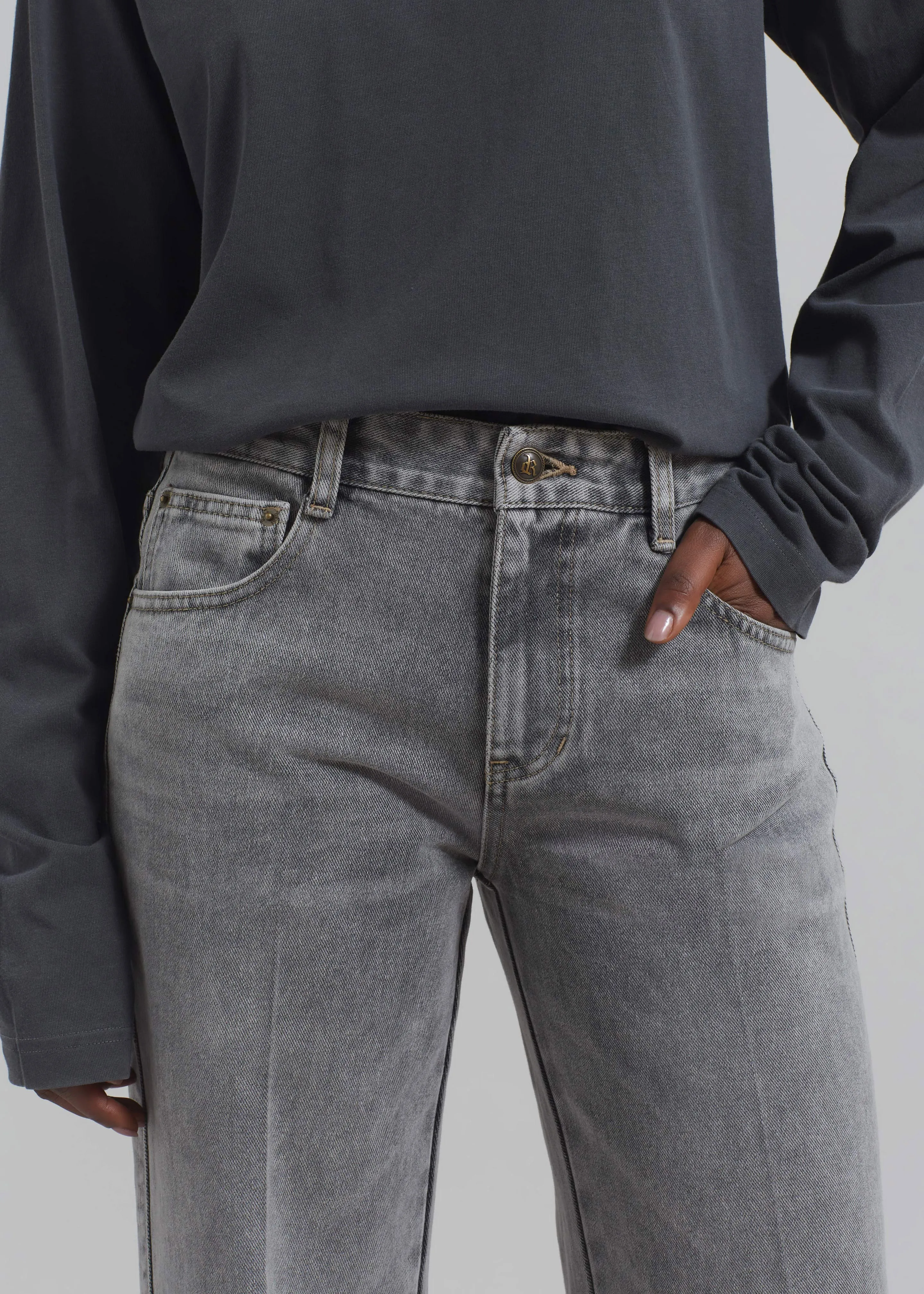 Montrose Straight Leg Jeans - Grey Wash sold by Frankie Shop product image thumbnail 2