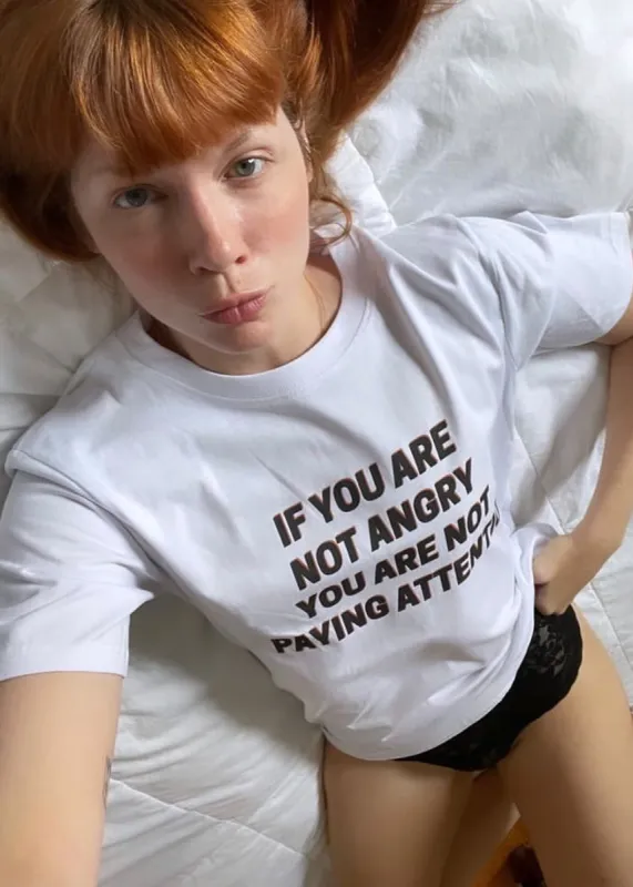 The Frankie Shop x Jeanne Friot If You T-Shirt - White/Black sold by Frankie Shop