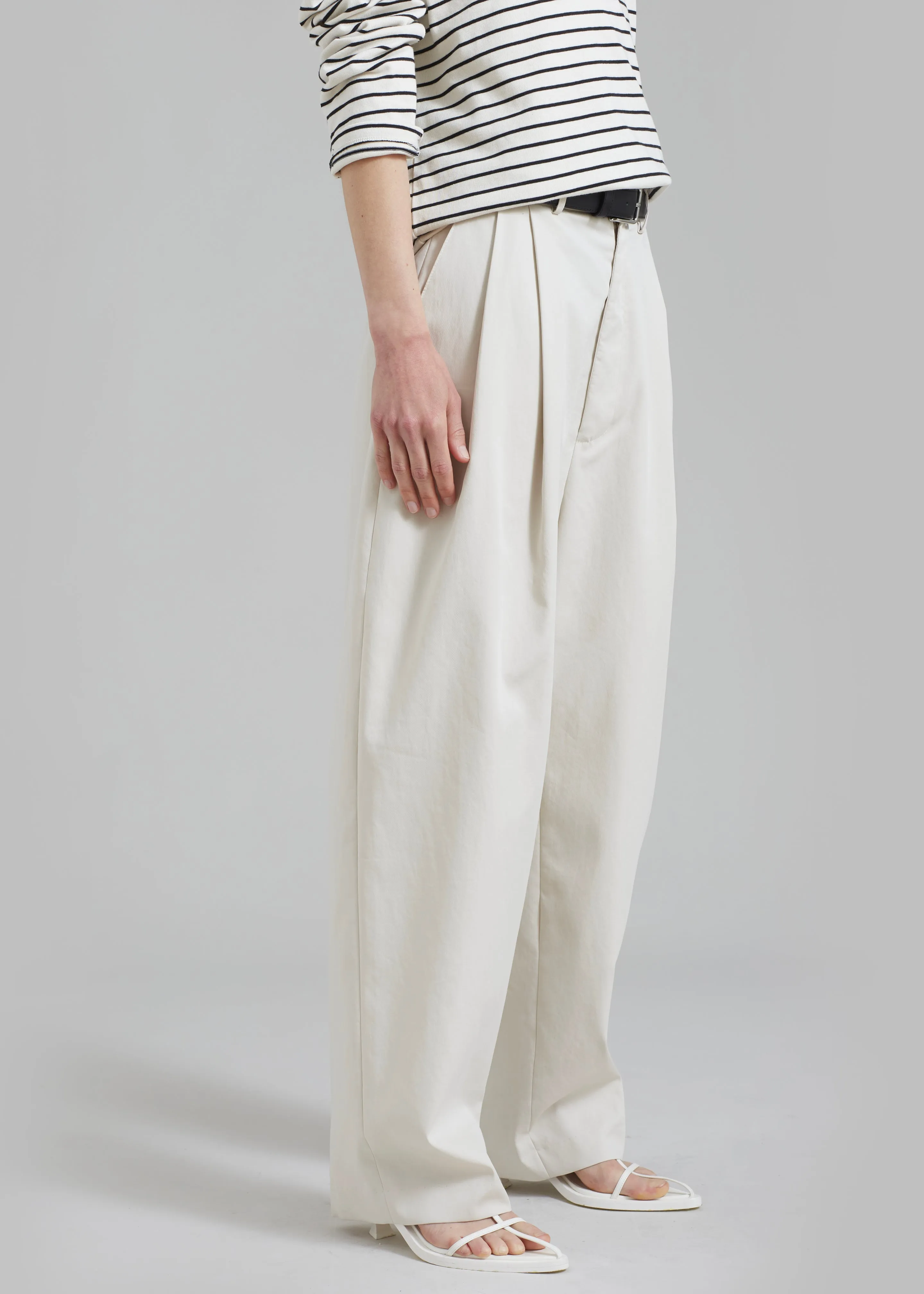 Effie Pleated Pants - Beige sold by Frankie Shop product image thumbnail 4