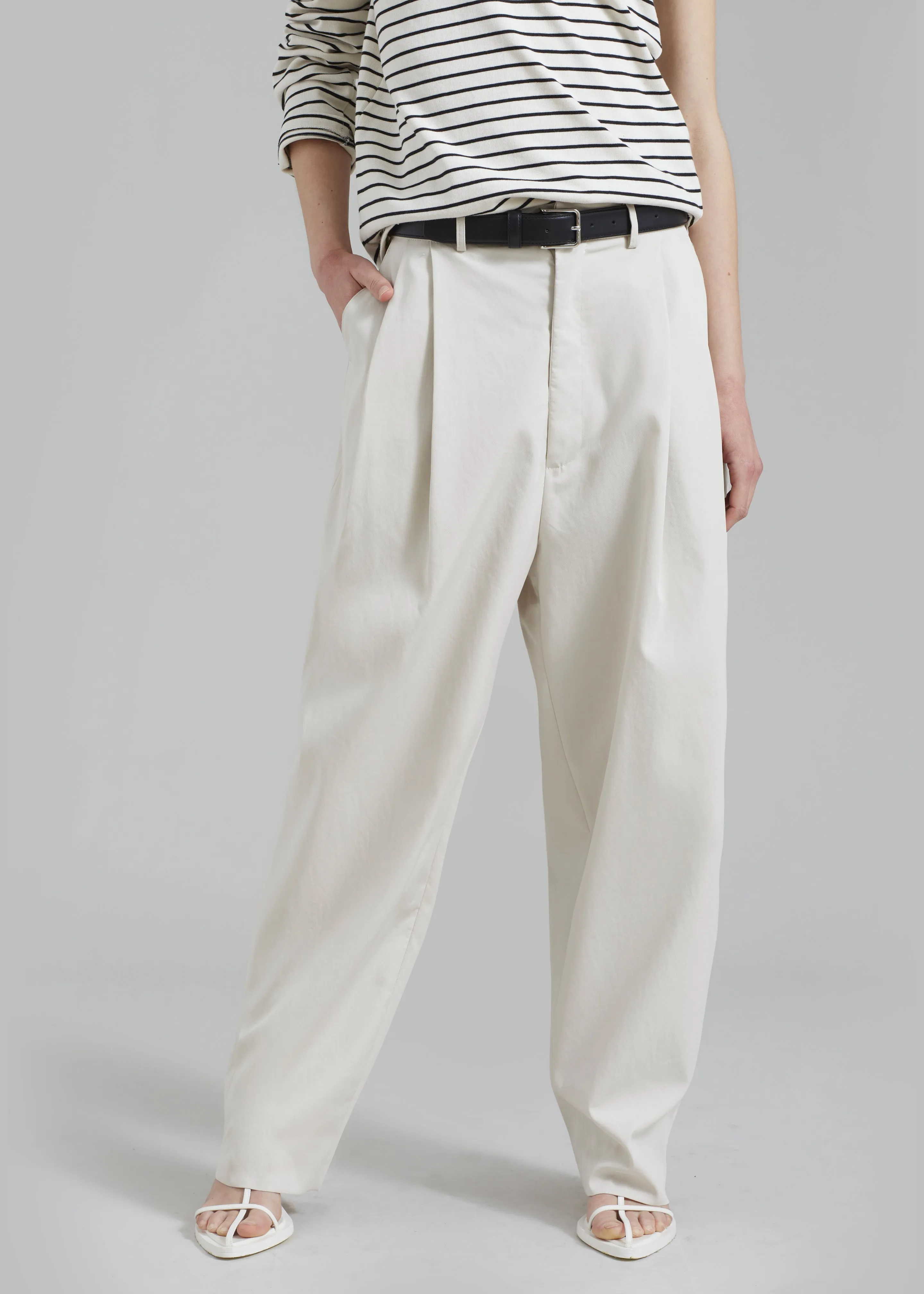 Effie Pleated Pants - Beige sold by Frankie Shop product image thumbnail 3
