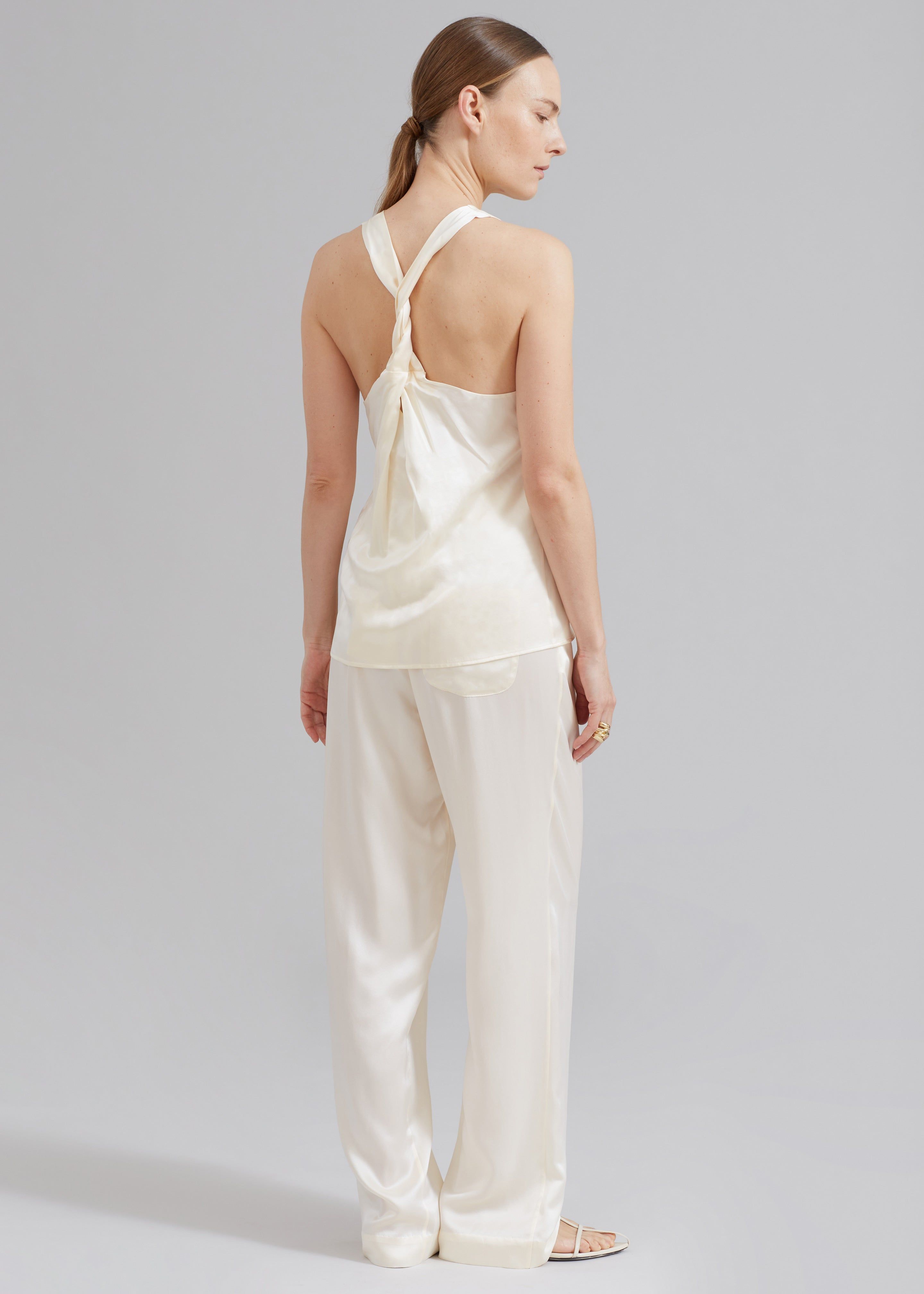 Loulou Studio Estor Silk Tank Top - Ivory sold by Frankie Shop product image thumbnail 7