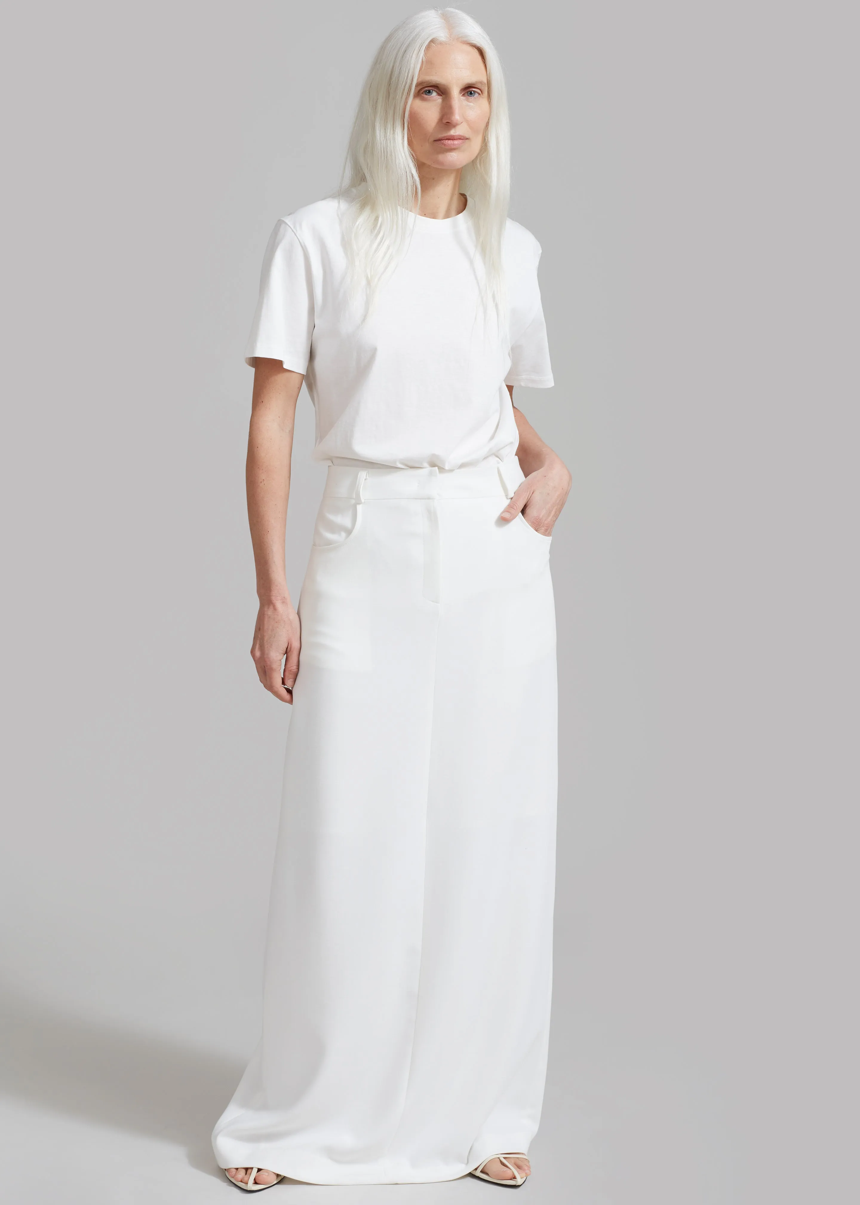Malvo Long Pencil Skirt - White sold by Frankie Shop product image thumbnail 4